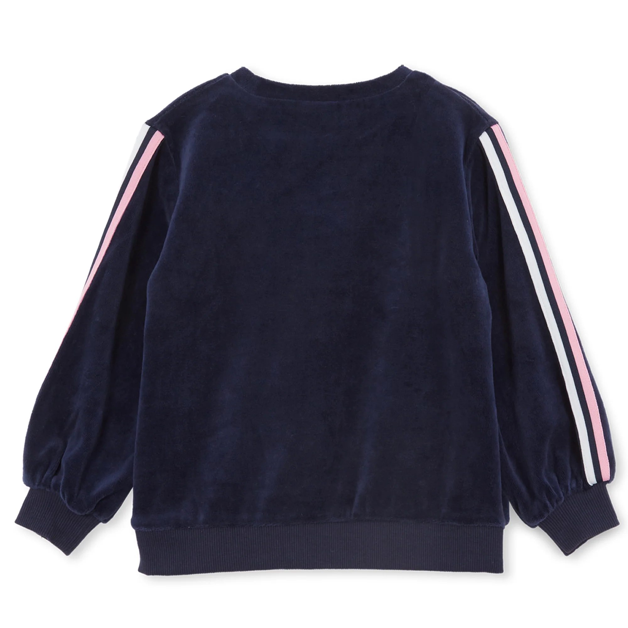 Milky Velour Detail Sweat - Navy - Image 2