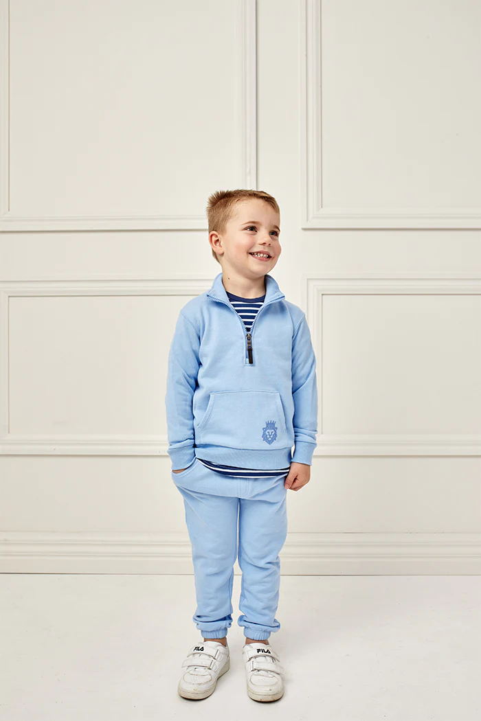 Milky Zip Jumper - Bluebell - Image 3