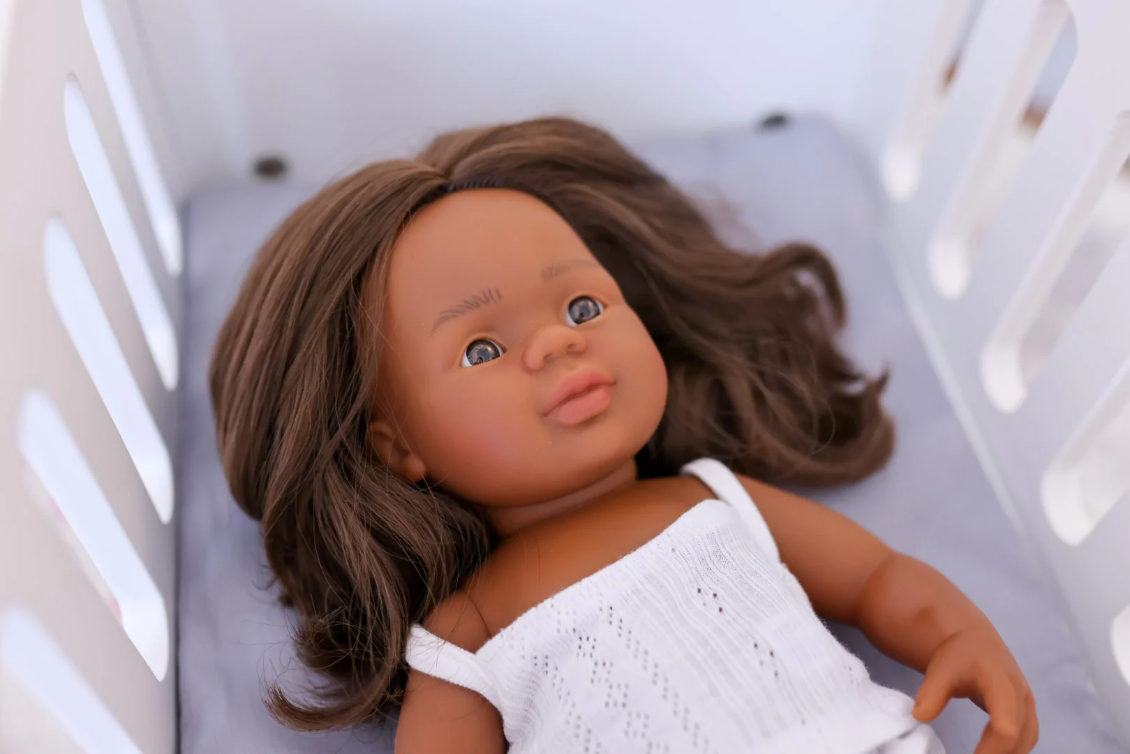 Miniland Anatomically Correct Baby Doll Aboriginal Girl, 38 cm - Image 2