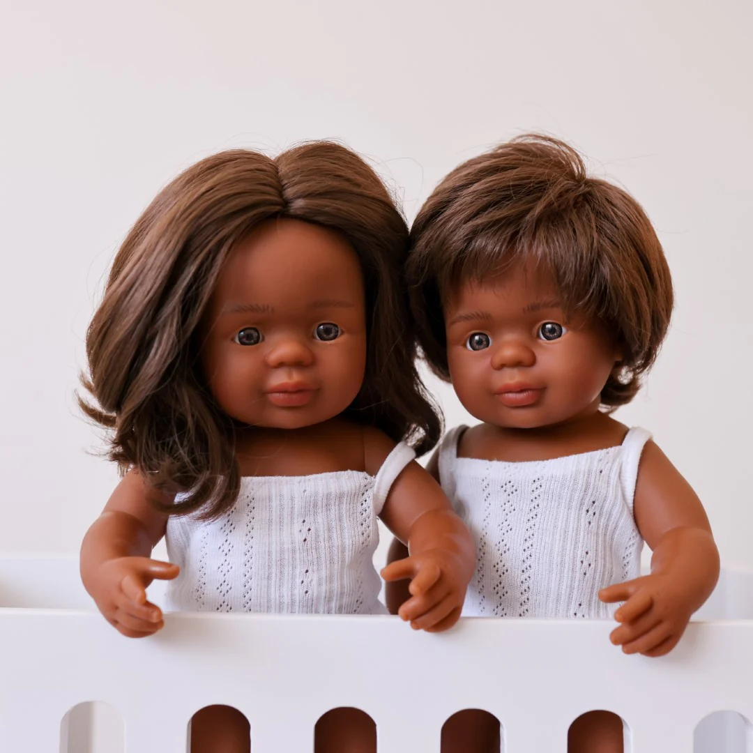 Miniland Anatomically Correct Baby Doll Aboriginal Girl, 38 cm - Image 4