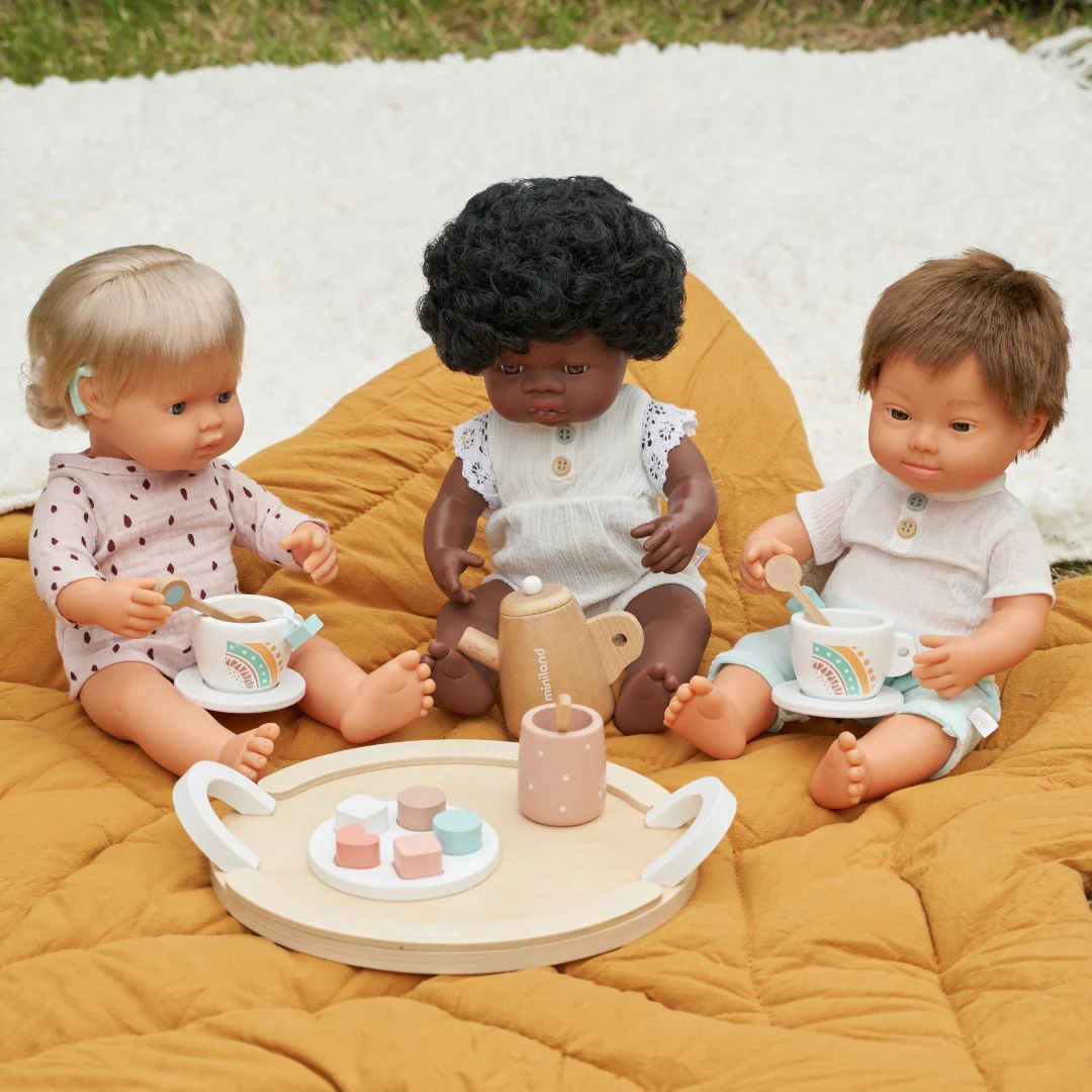 Miniland Anatomically Correct Baby Doll Caucasian Girl with Hearing Implant, 38 cm - Image 4