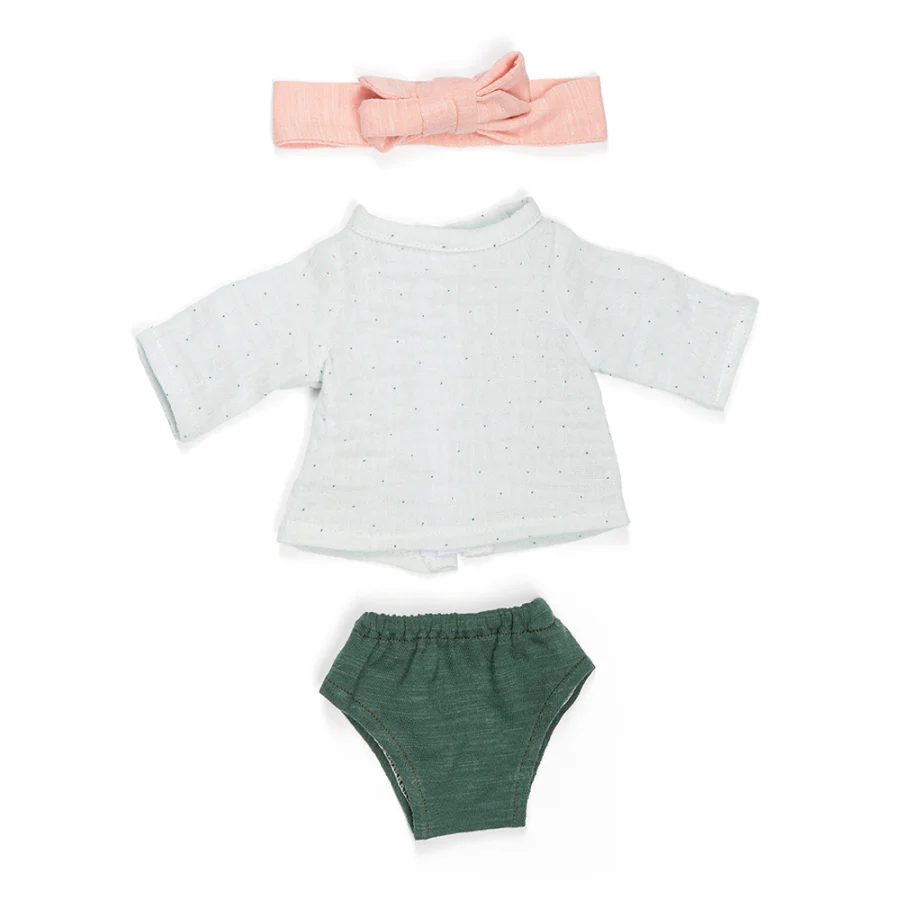 Miniland Forest Top & Pants With Hair Band - 32 cm