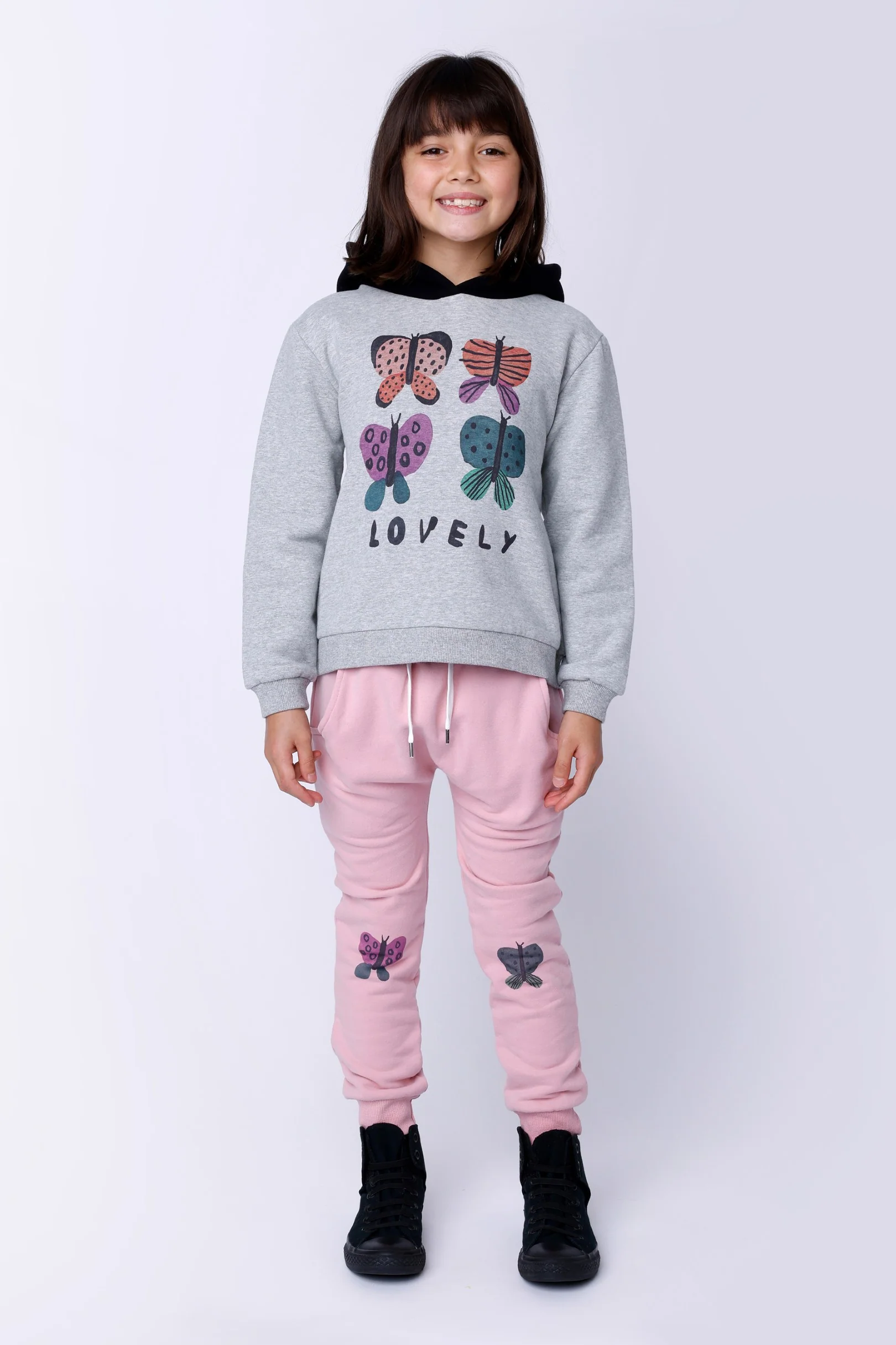 Butterfly Knee Furry Trackies - Ballet - Image 2