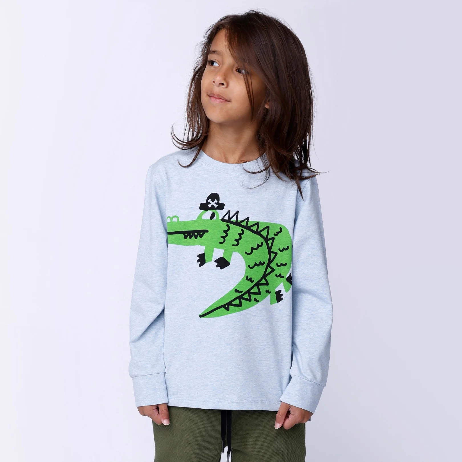 Captain Croc Tee - Sky Marle - Image 3