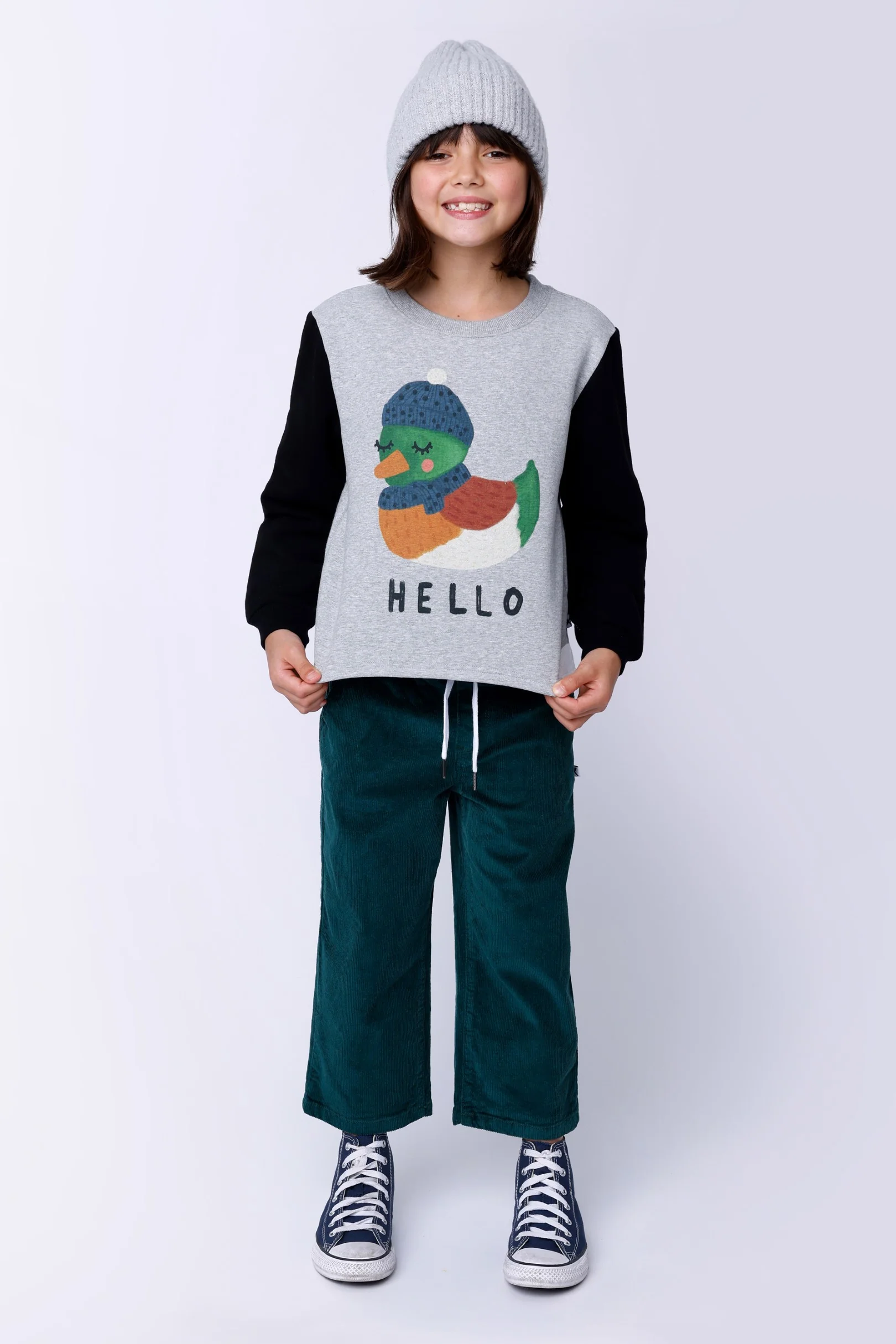 Cosy Cord Pants - Dark Green - Image 2