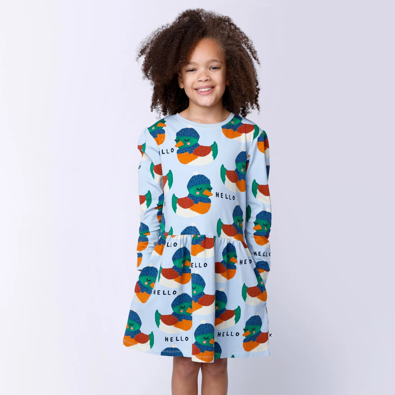 Cosy Ducks Dress - Blue - Image 2