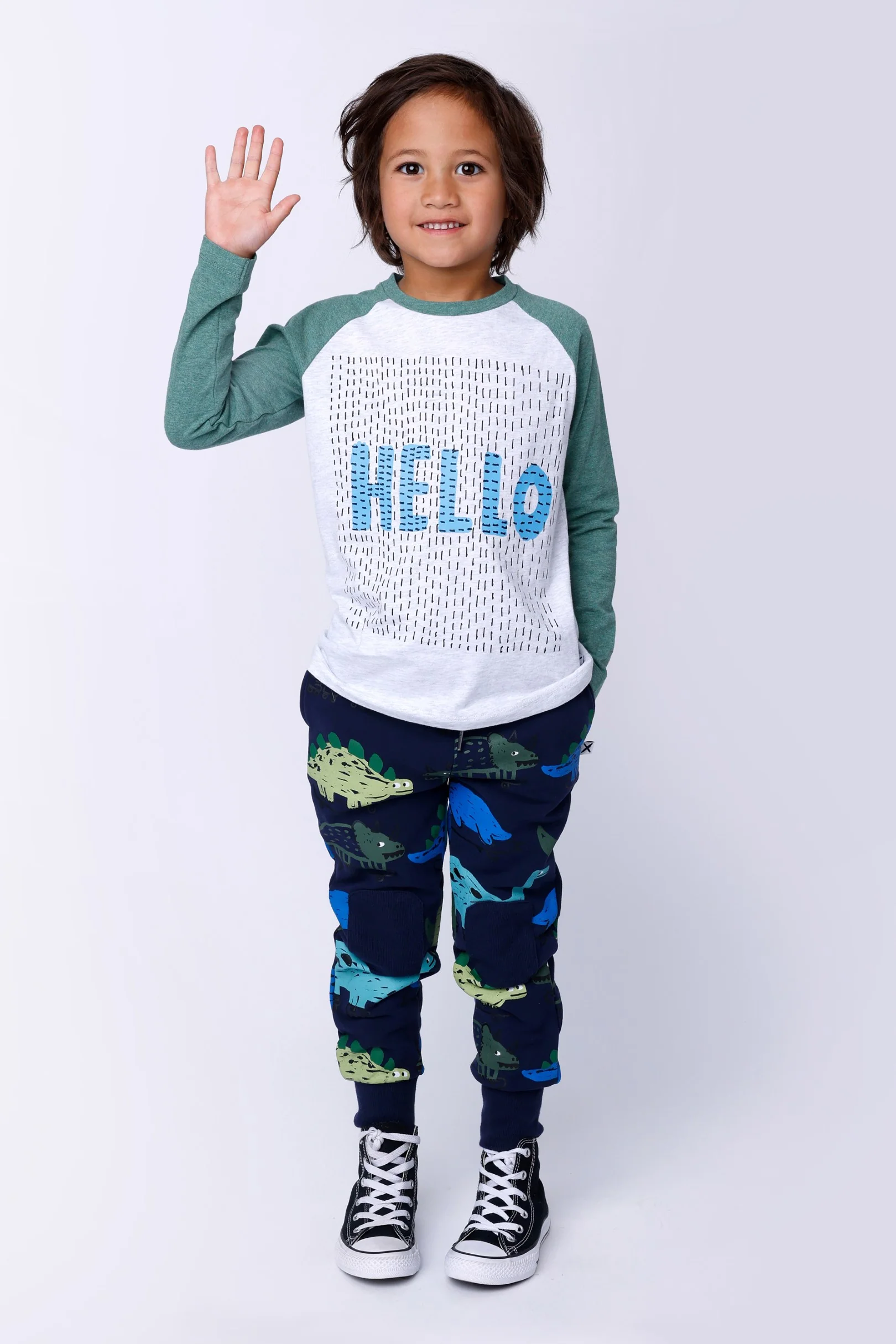 Dino Rollers Furry Trackies - Dark Blue - Image 2