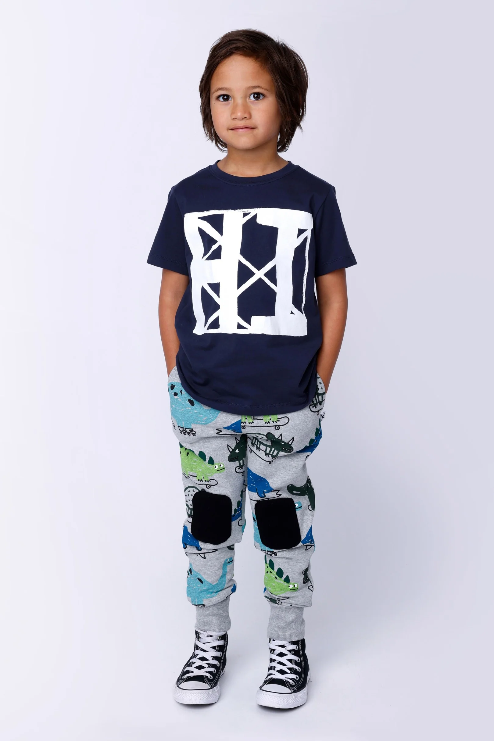 Dino Rollers Furry Trackies - Grey Marle - Image 4