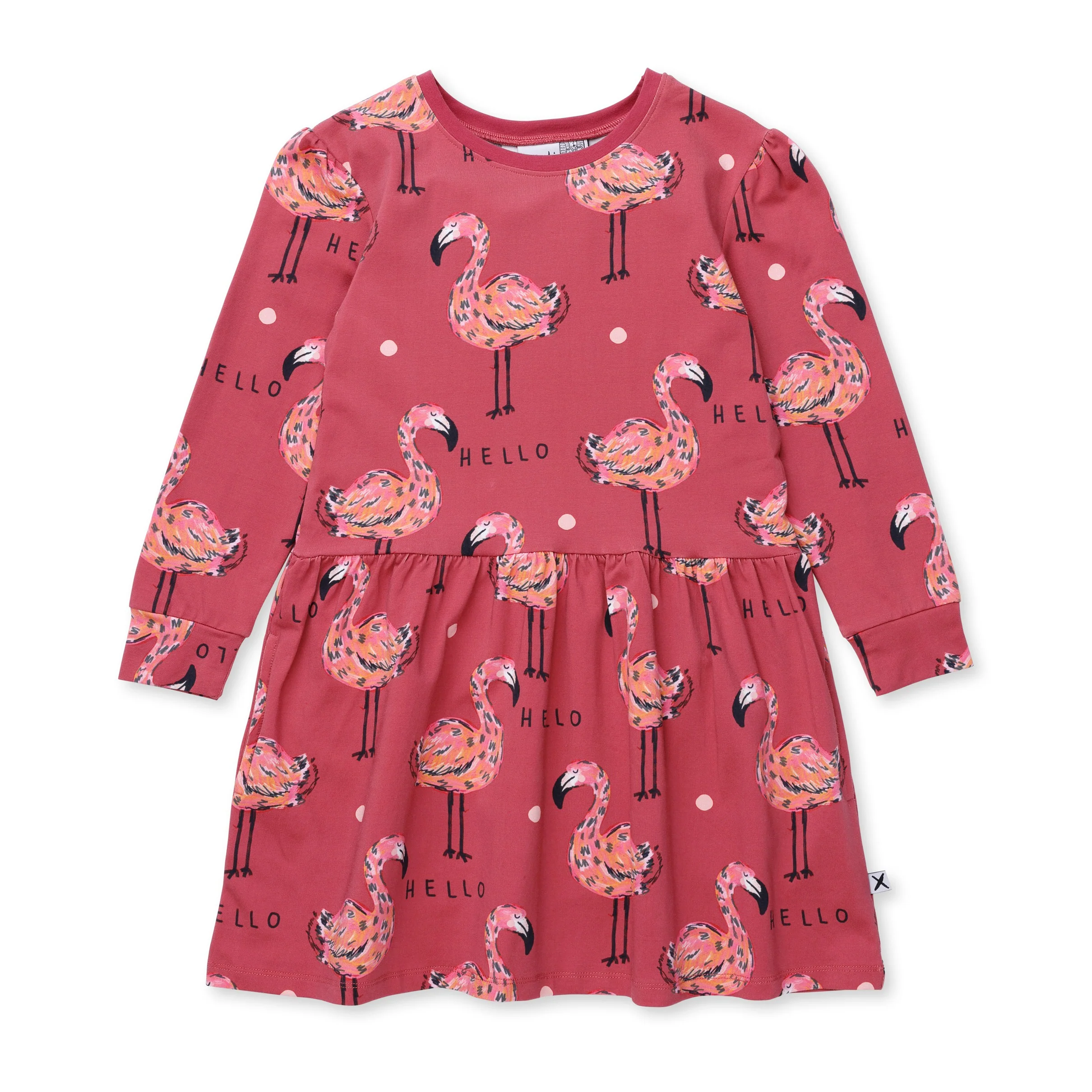 Flamingo Party Dress - Bronze