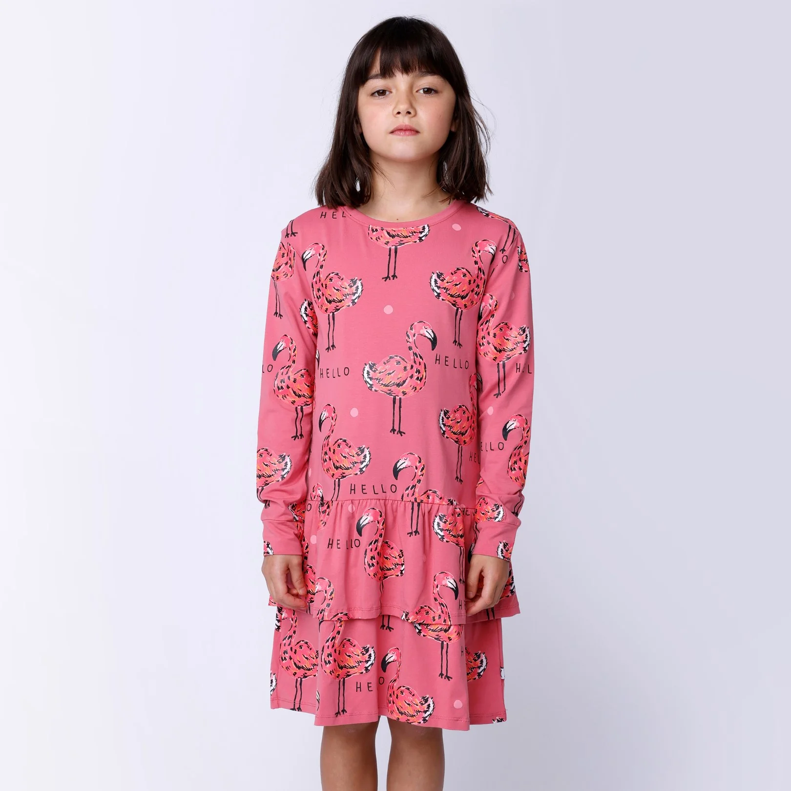 Flamingo Party Dress - Rose - Image 2