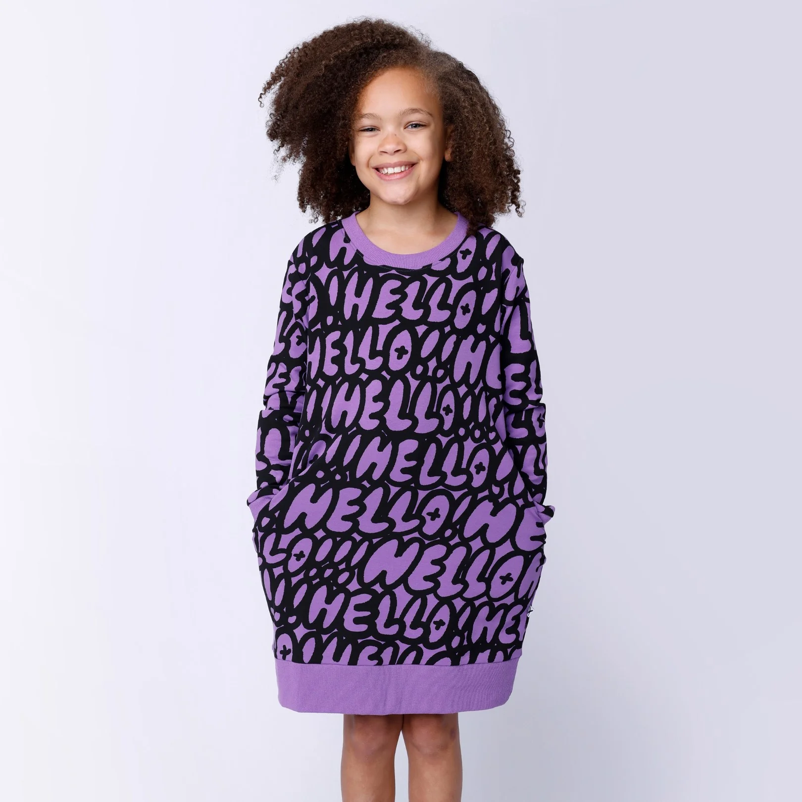 Minti Hello Hello Dress - Purple - Image 2