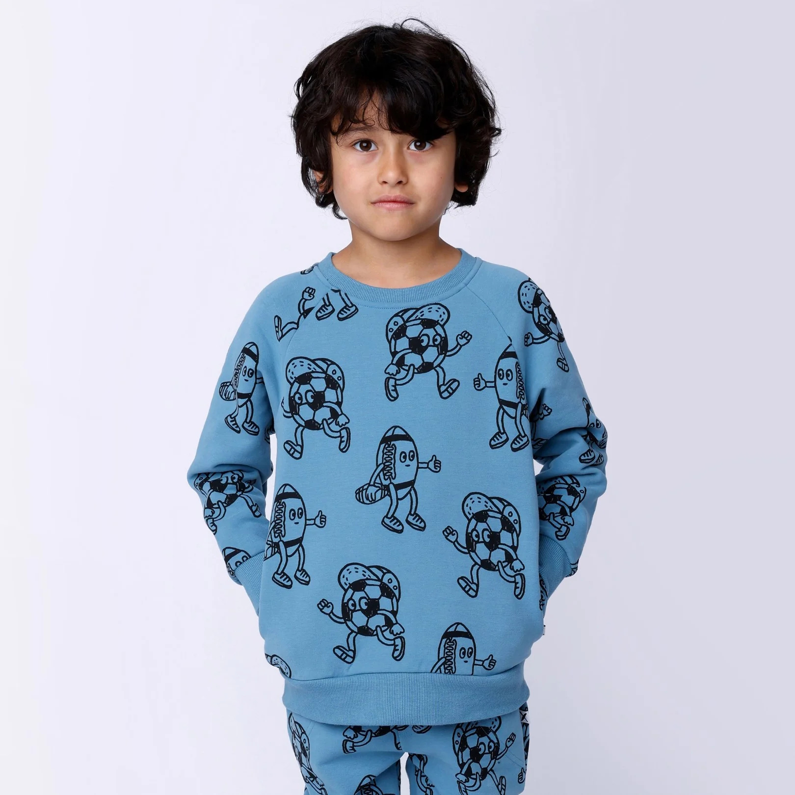 Sport Buddies Furry Crew - Muted Blue - Image 3
