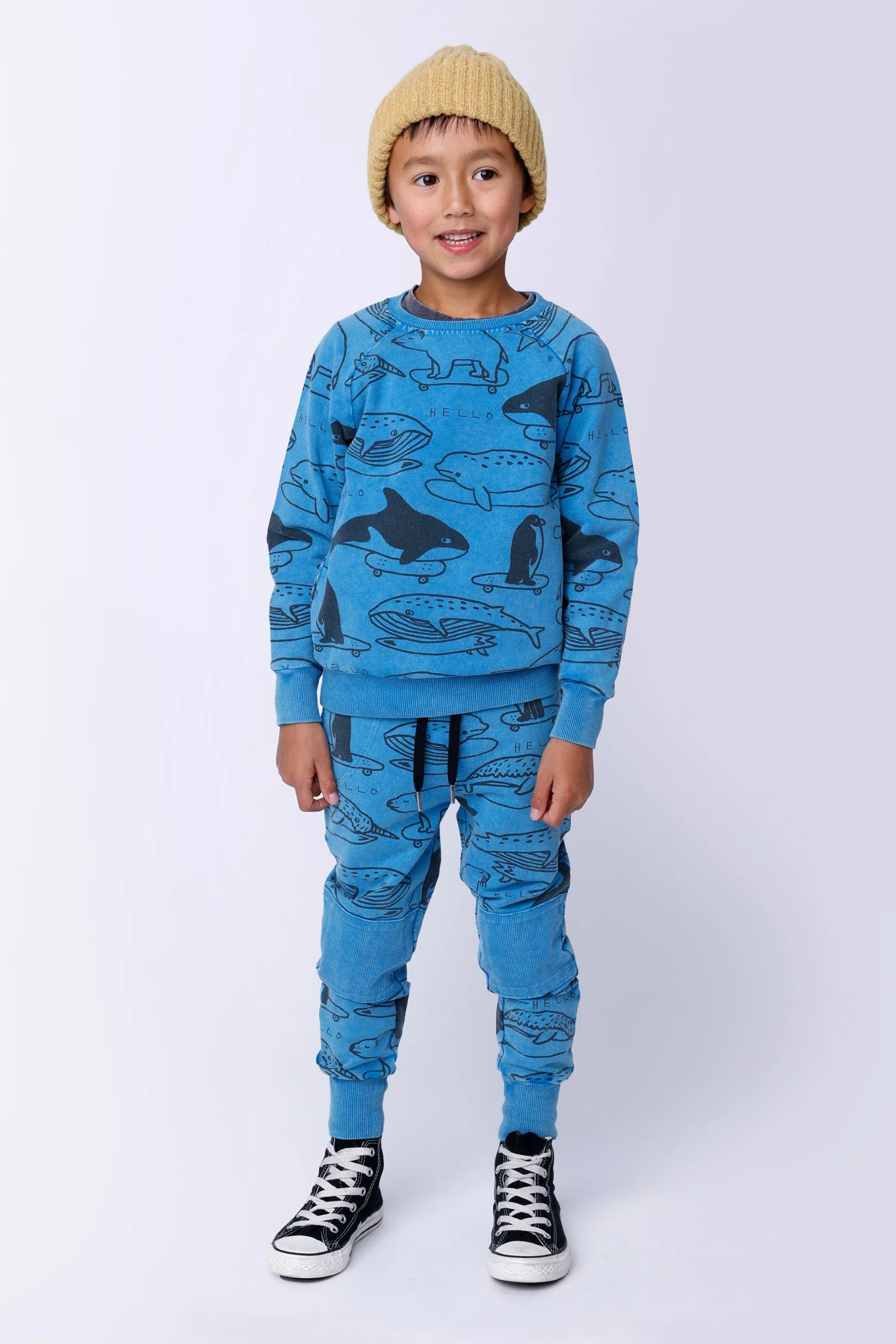 Surf Skate Animals Trackies - Sky Wash - Image 2