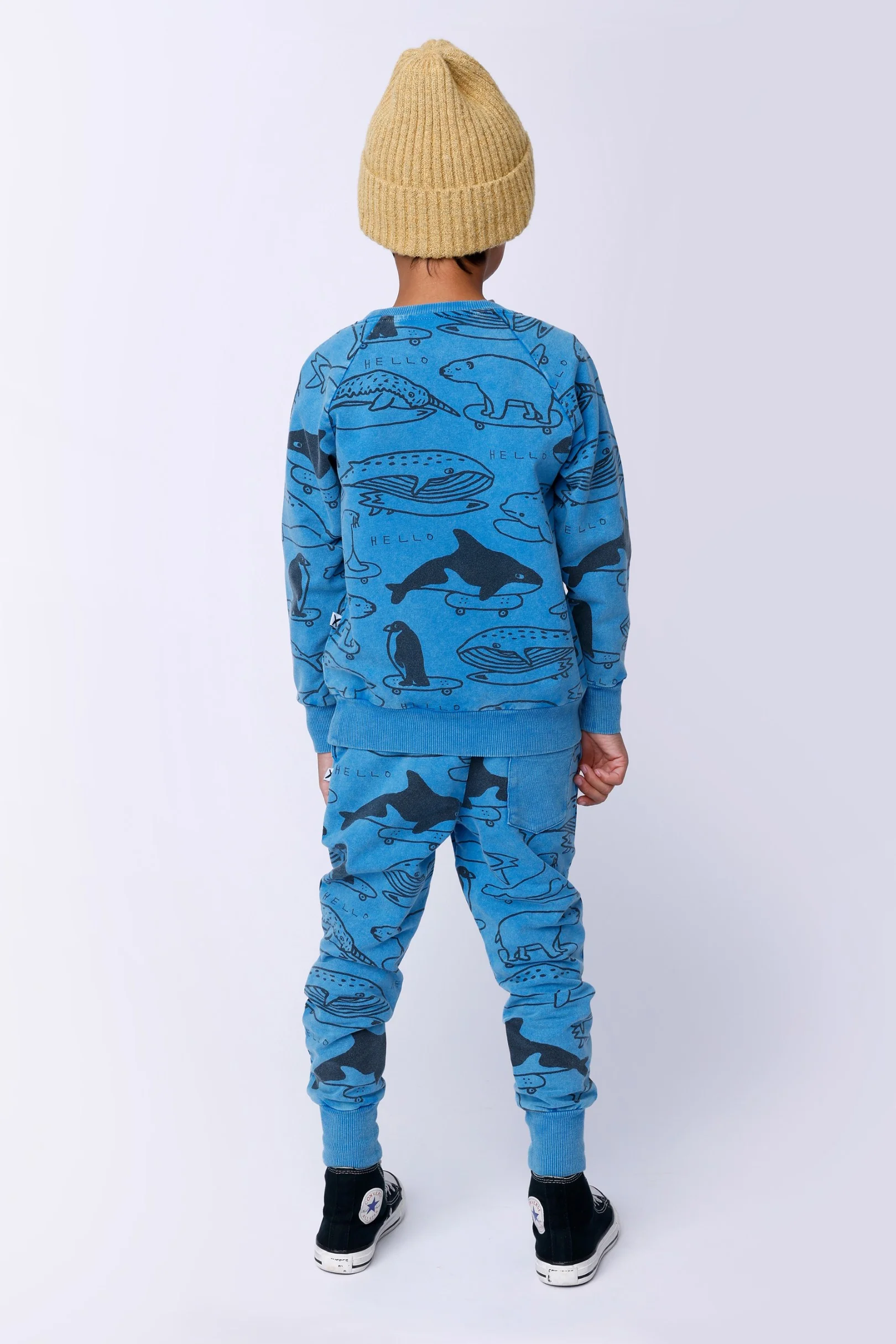 Surf Skate Animals Trackies - Sky Wash - Image 3