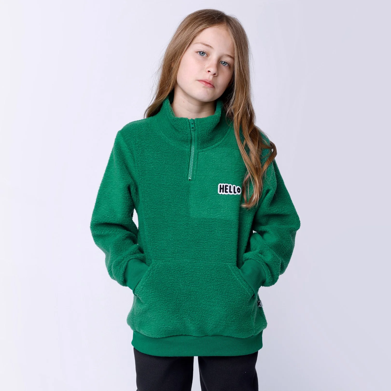 Teddy Half Zip Crew - Turf - Image 2