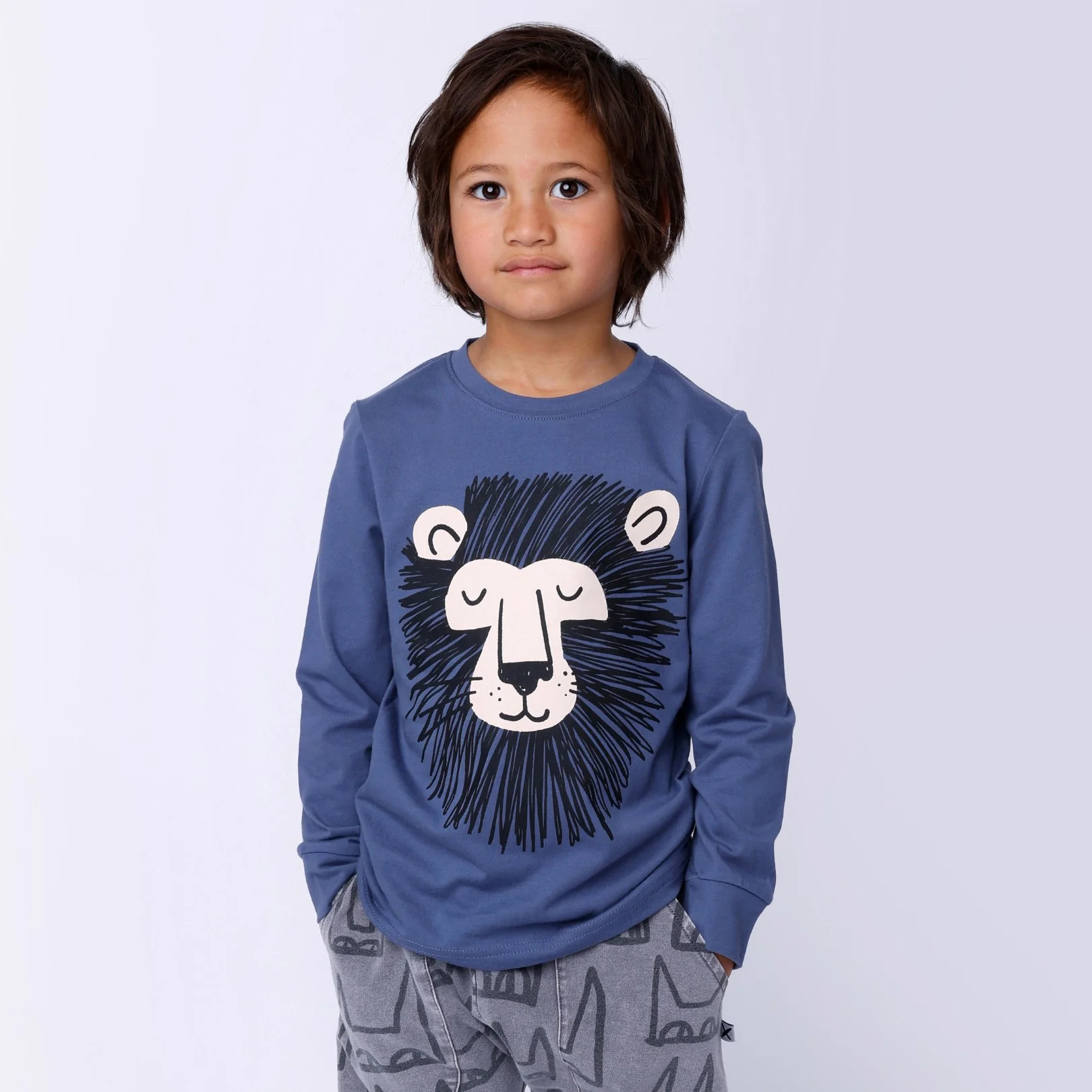 Wild Lion Tee - Midnight - Image 2