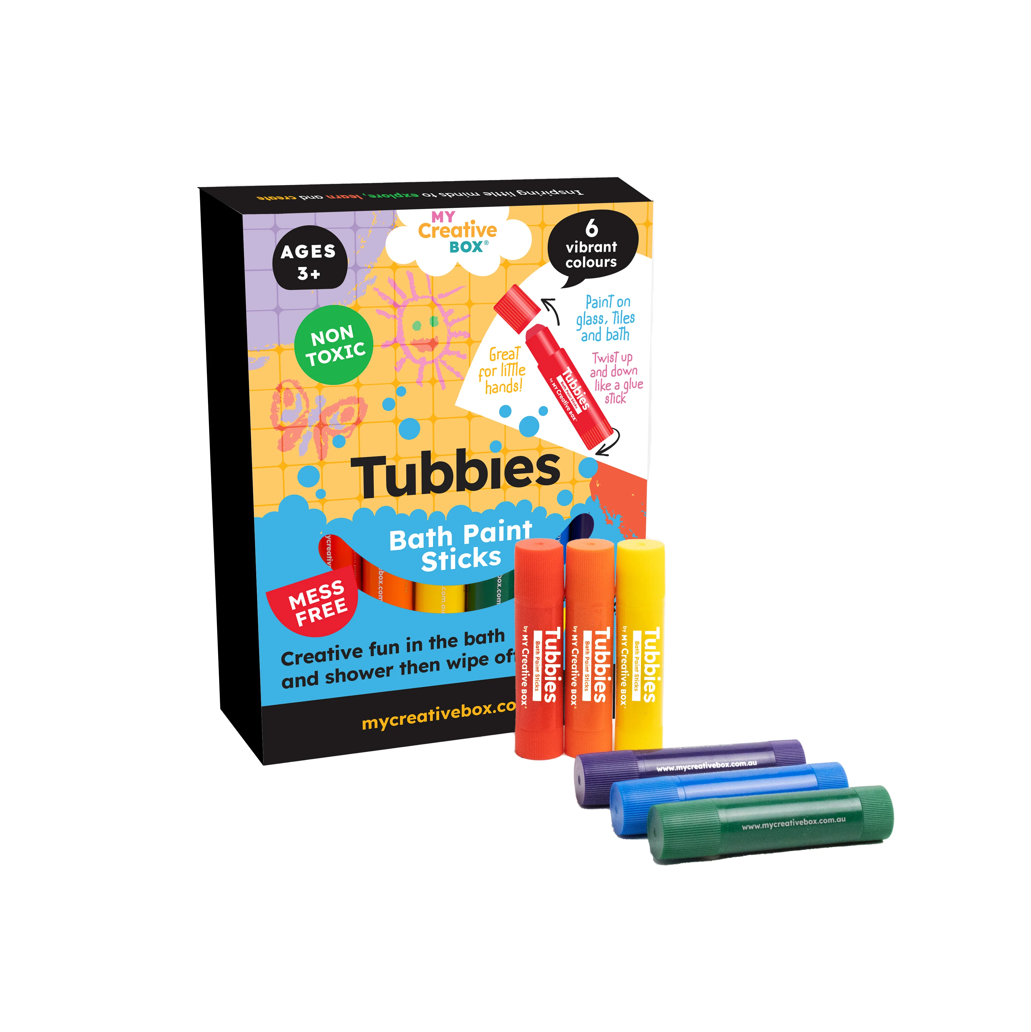 Tubbies Bath Paint Sticks