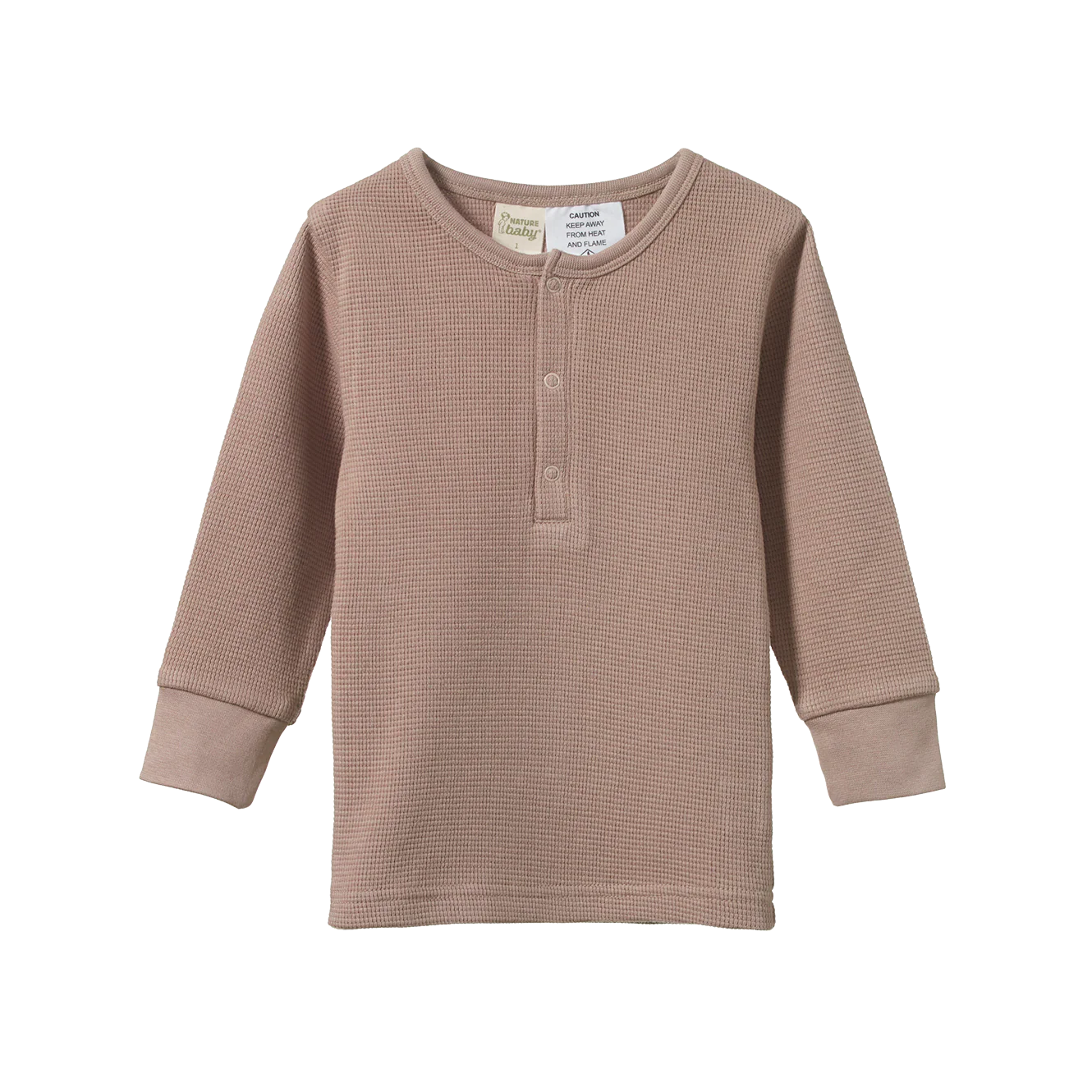 2Pc Long Sleeve Waffle Pyjamas - Sparrow - Image 2