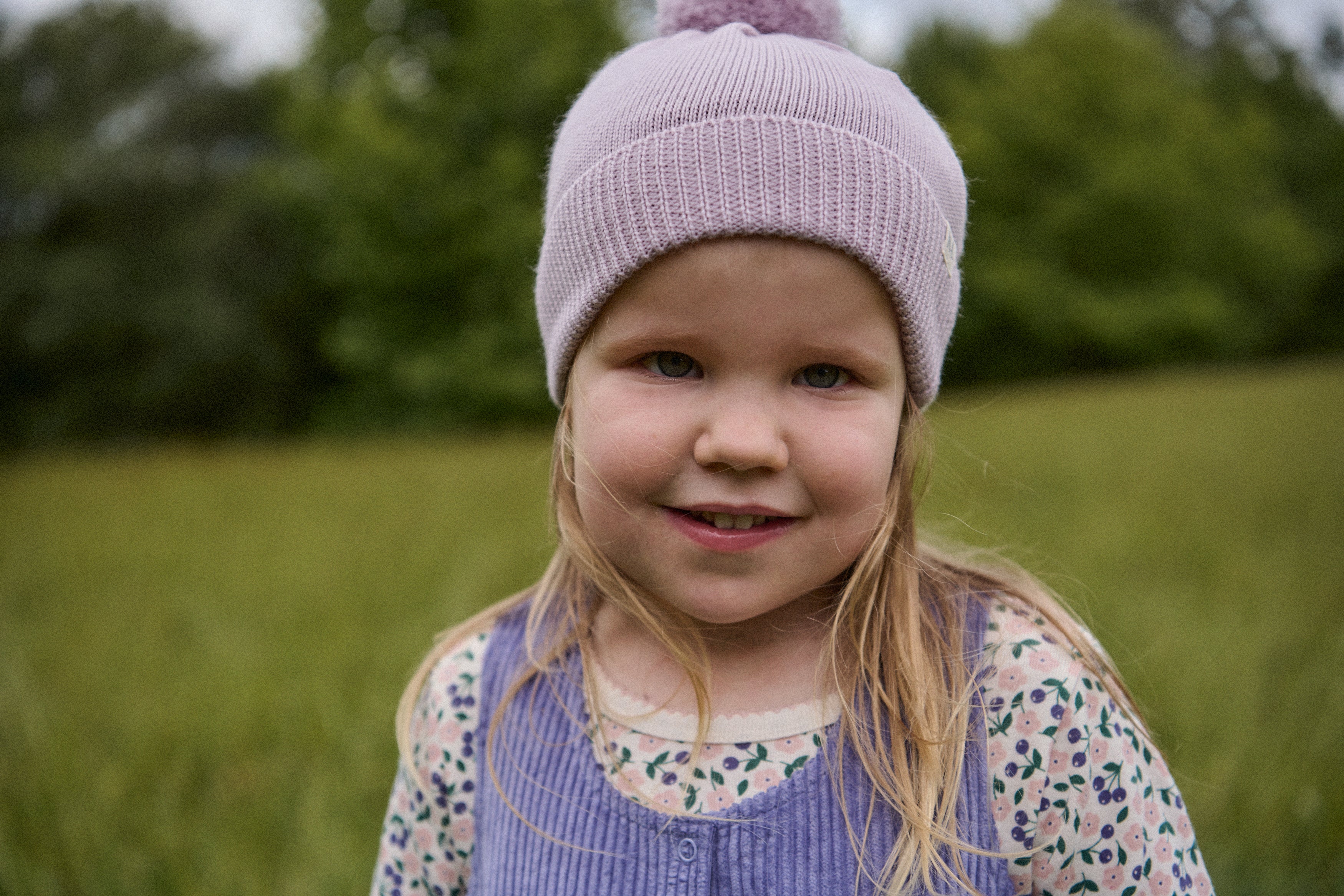 Alpine Pom Pom Beanie Lilac - Image 2