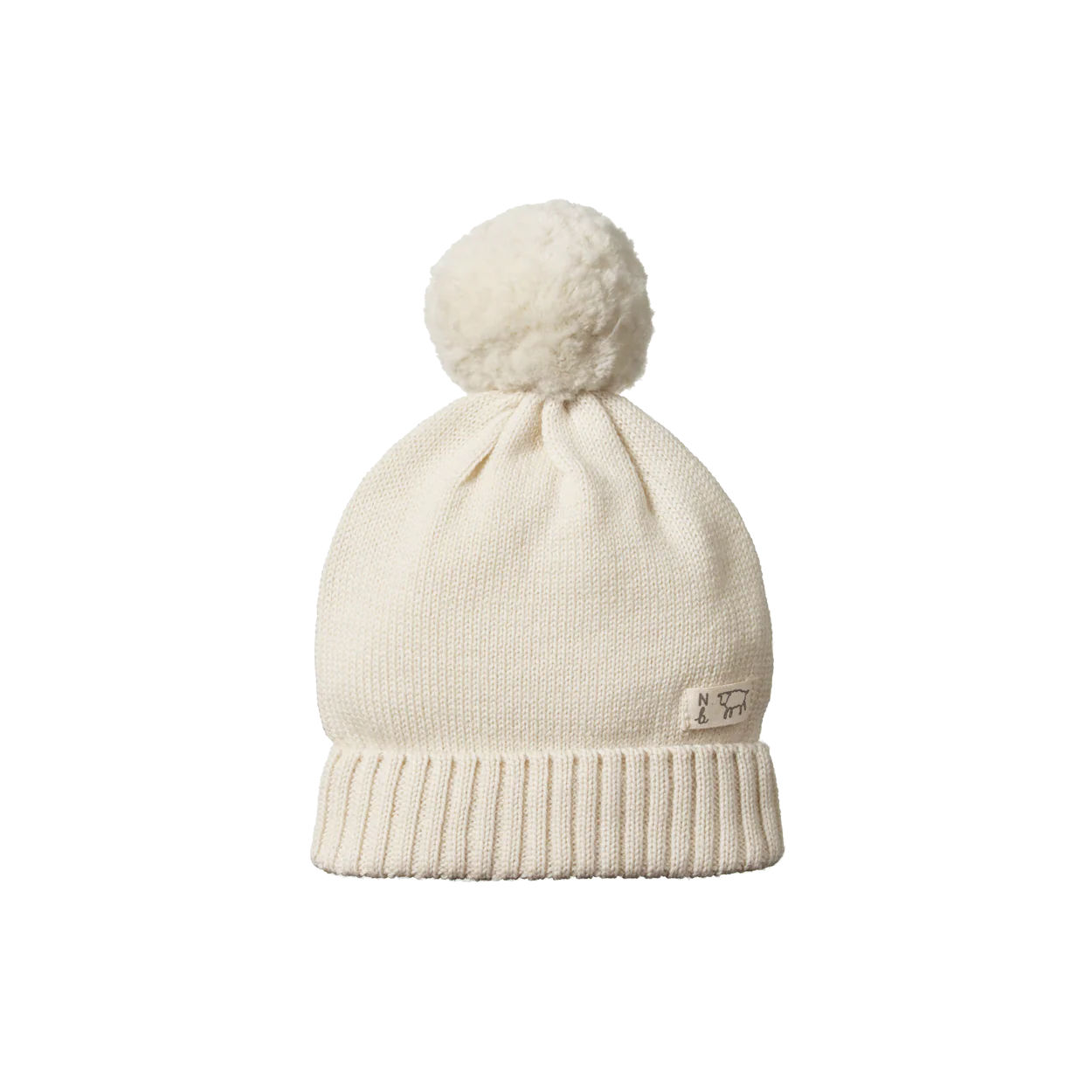 Alpine Pom Pom Beanie - Natural