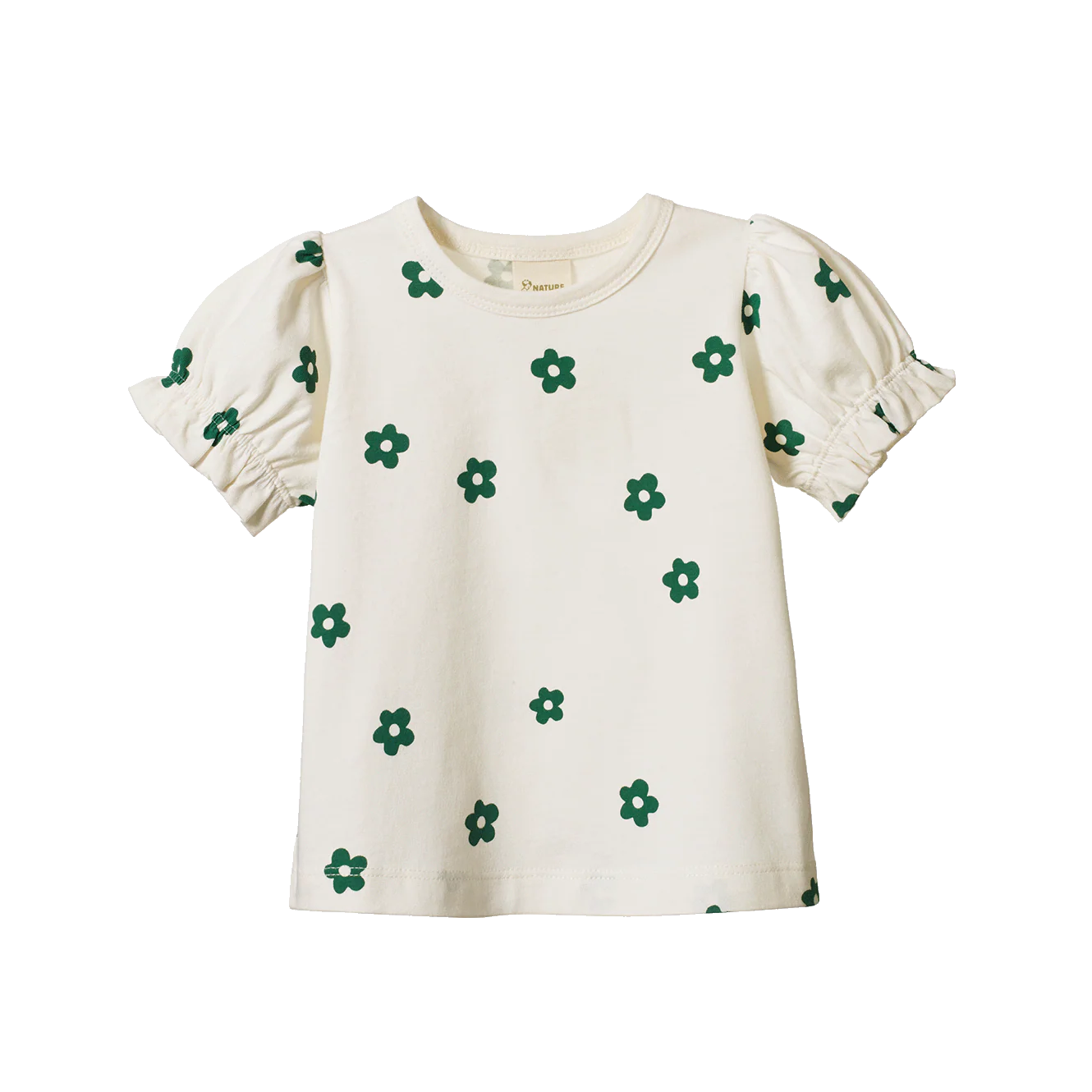 Bubbles Tee - Flora Natural Print
