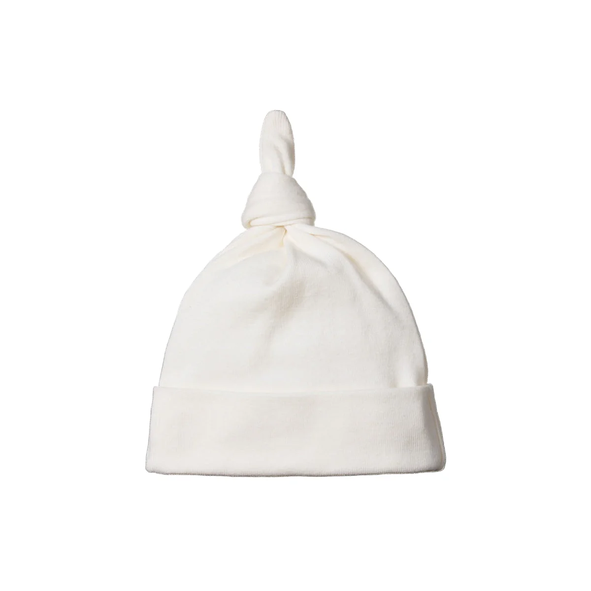 Cotton Knotted Beanie - Natural