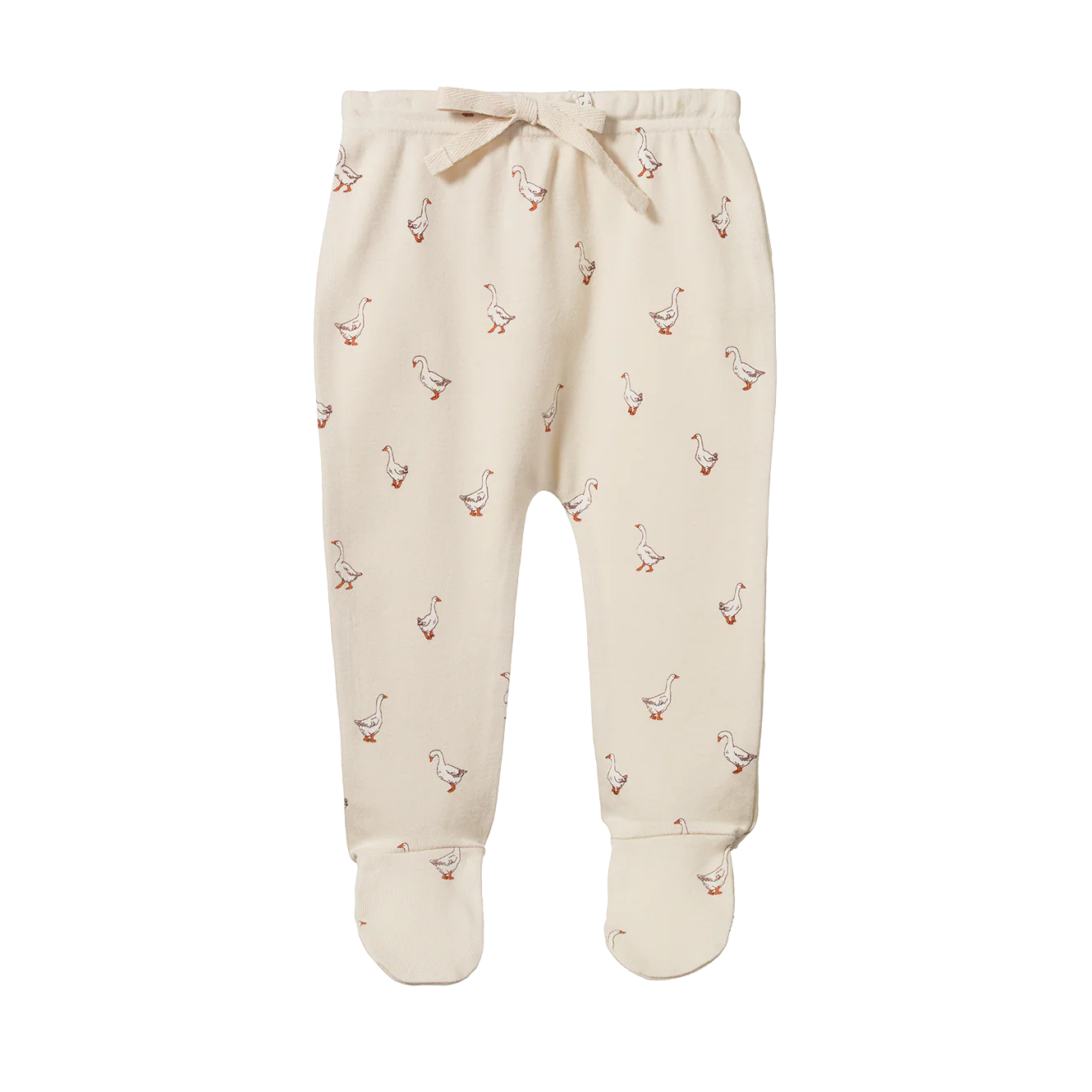 Footed Rompers - Goosey Print