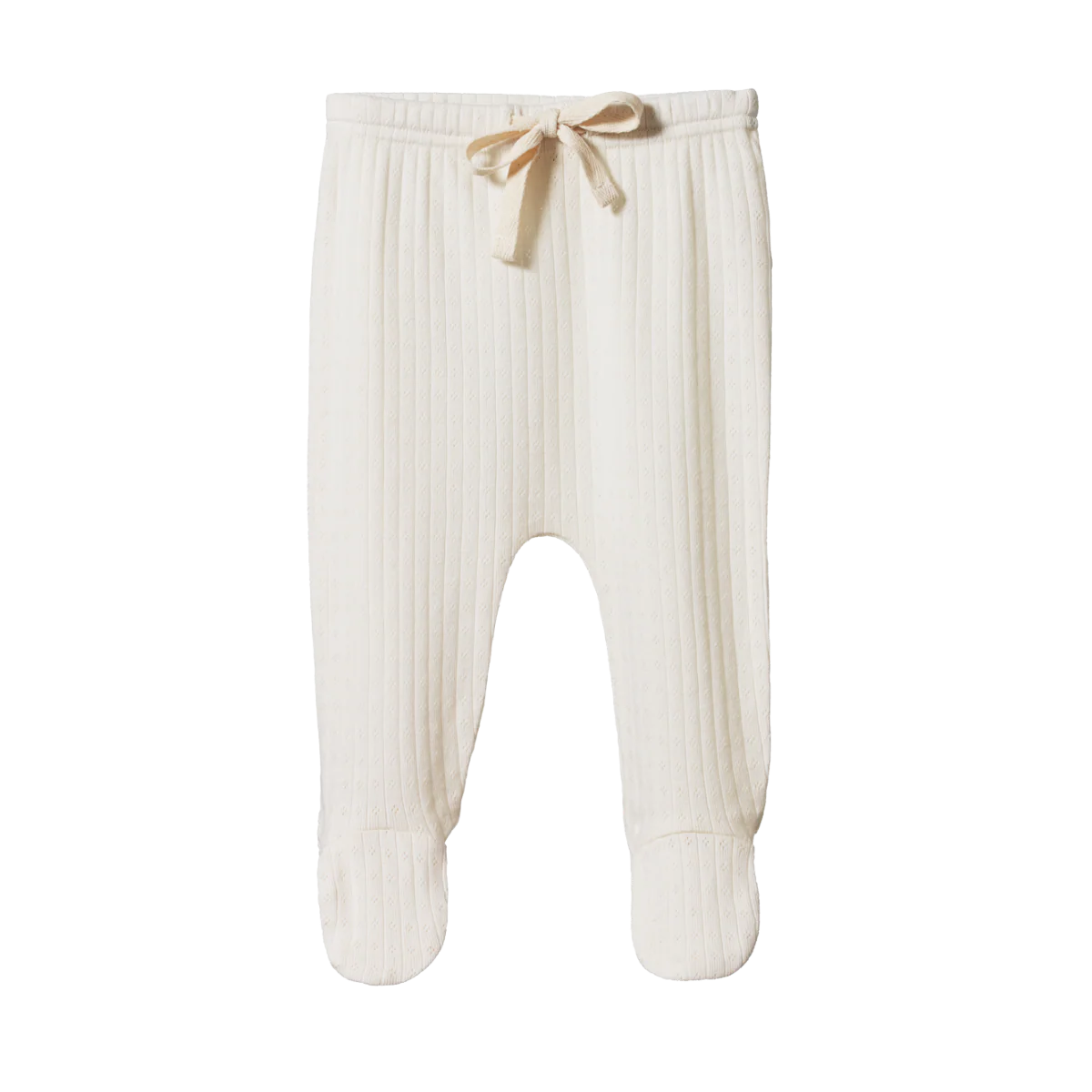 Footed Rompers Pointelle - Natural