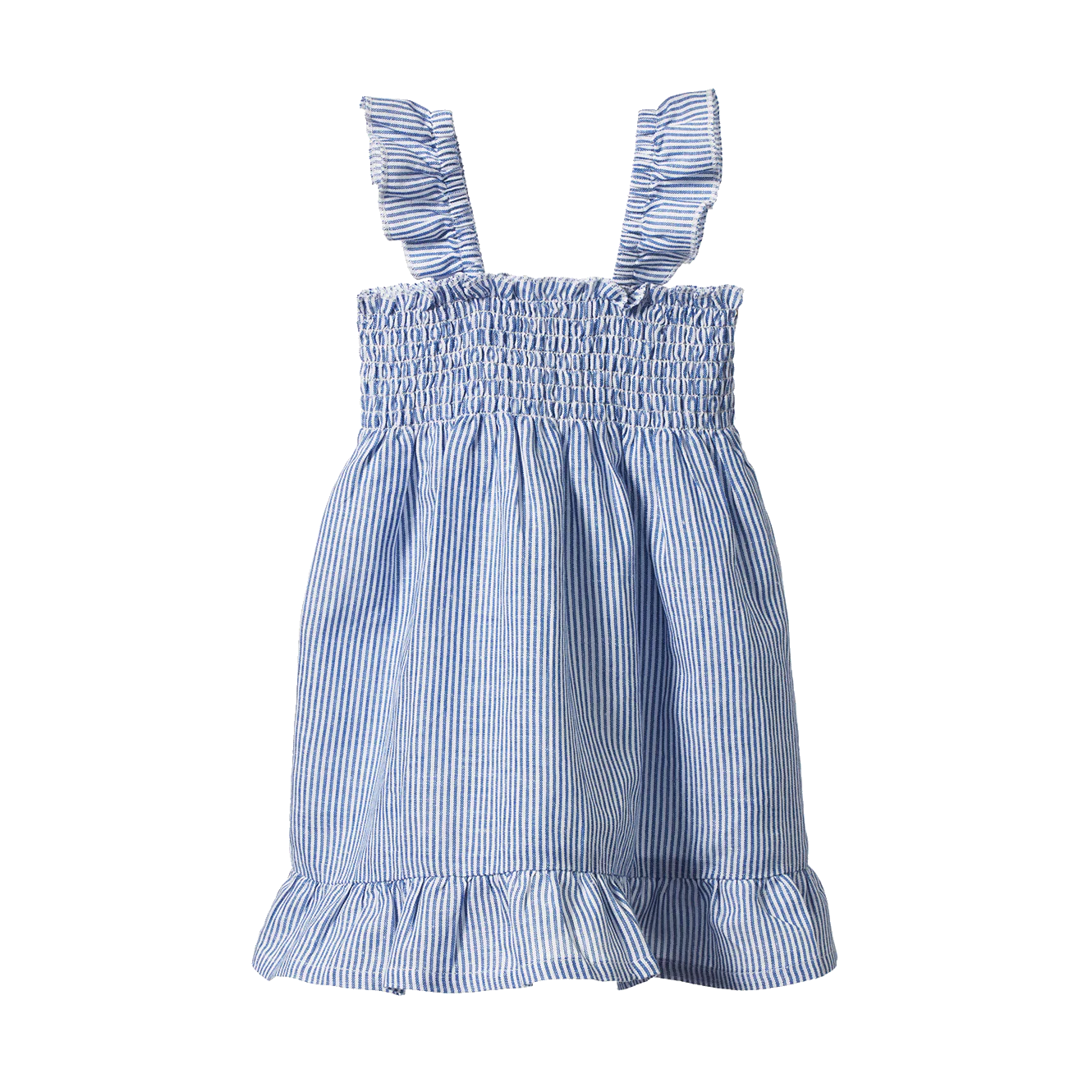Gala Dress Linen - Blue Stripe