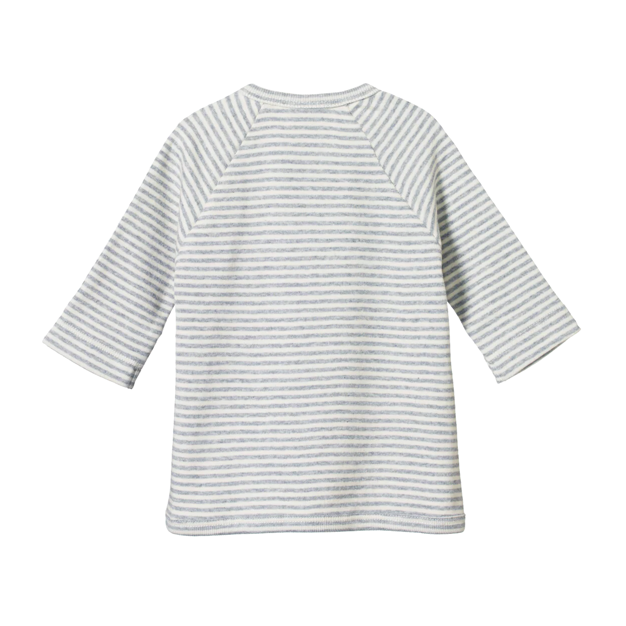 Nature Baby Kimono Jacket - Grey Marl Stripe - Image 2