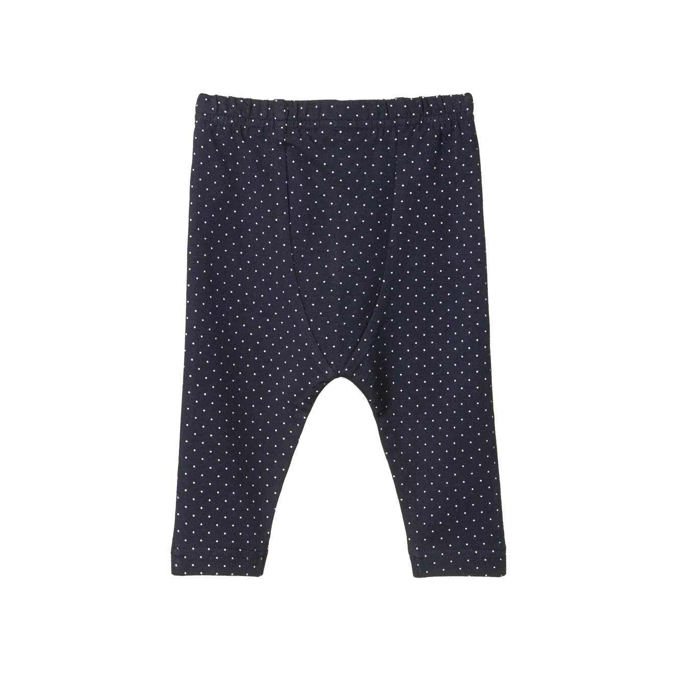 Leggings - Navy Mini Dot Print - Image 3