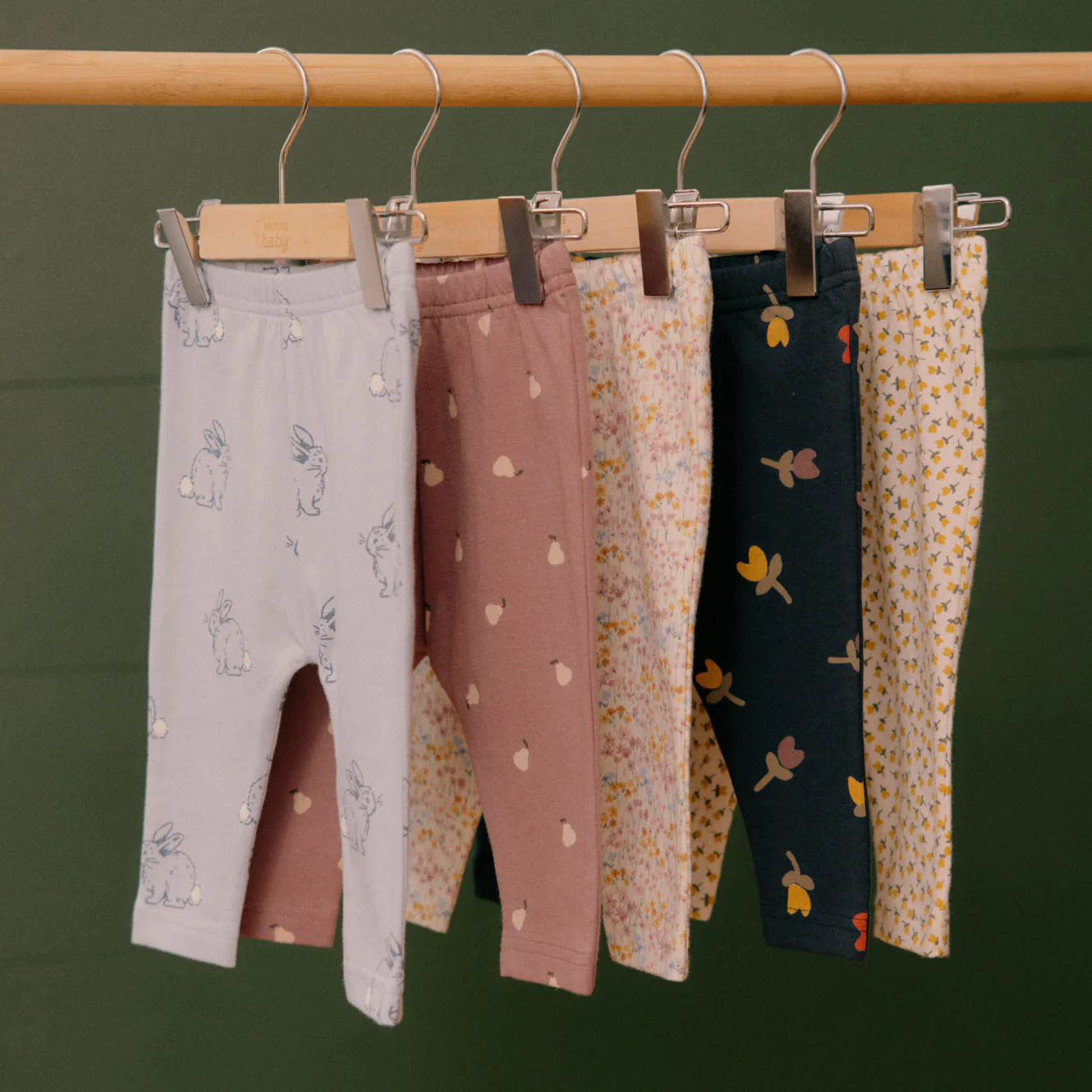 Leggings - Petite Pear Rhubarb Print - Image 3
