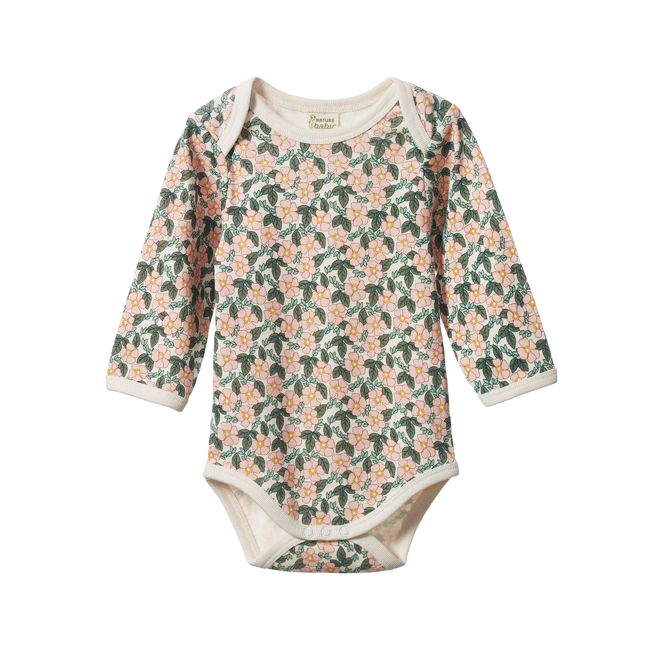 Long Sleeve Bodysuit - Garland Print