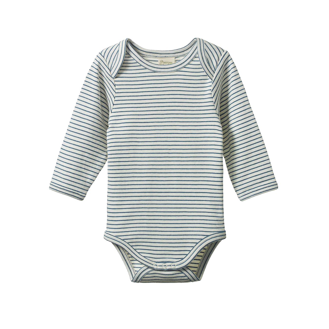 Long Sleeve Bodysuit - Teal Pinstripe