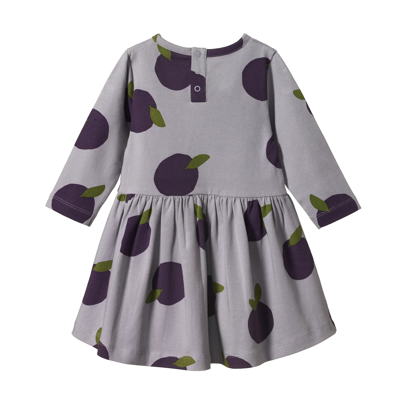 Nature Baby Long Sleeve Twirl Dress - Grande Plum Print - Image 2