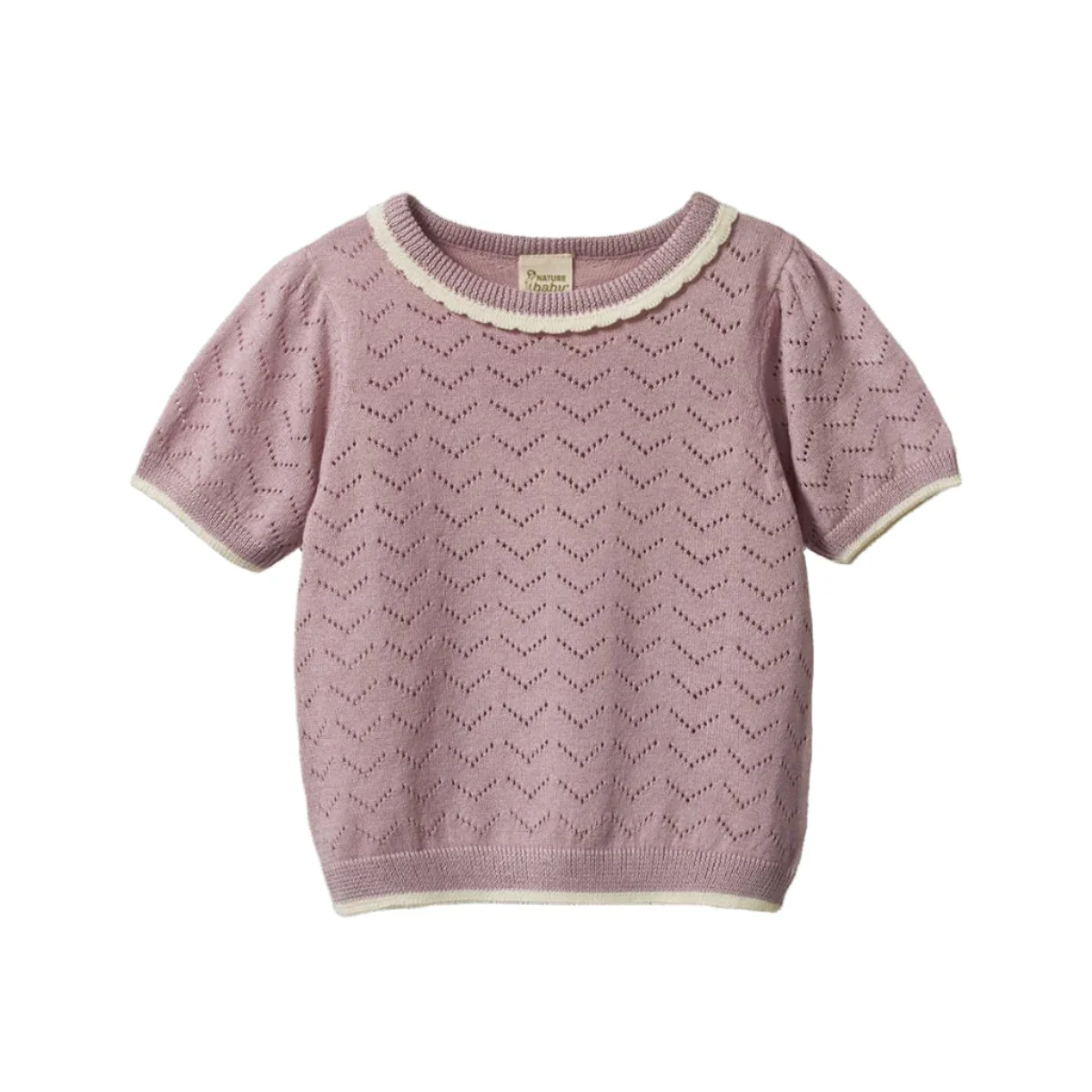 Maeve Tee - Lilac Pointelle