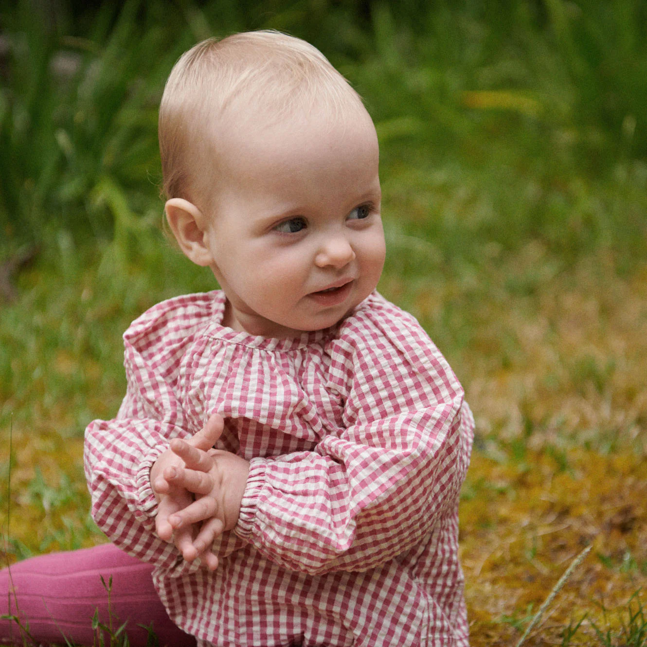 Meadow Bodysuit Gingham - Jam Check - Image 2