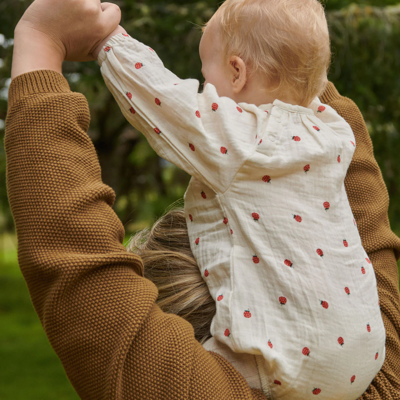 Meadow Bodysuit - Raspberry Print - Image 2