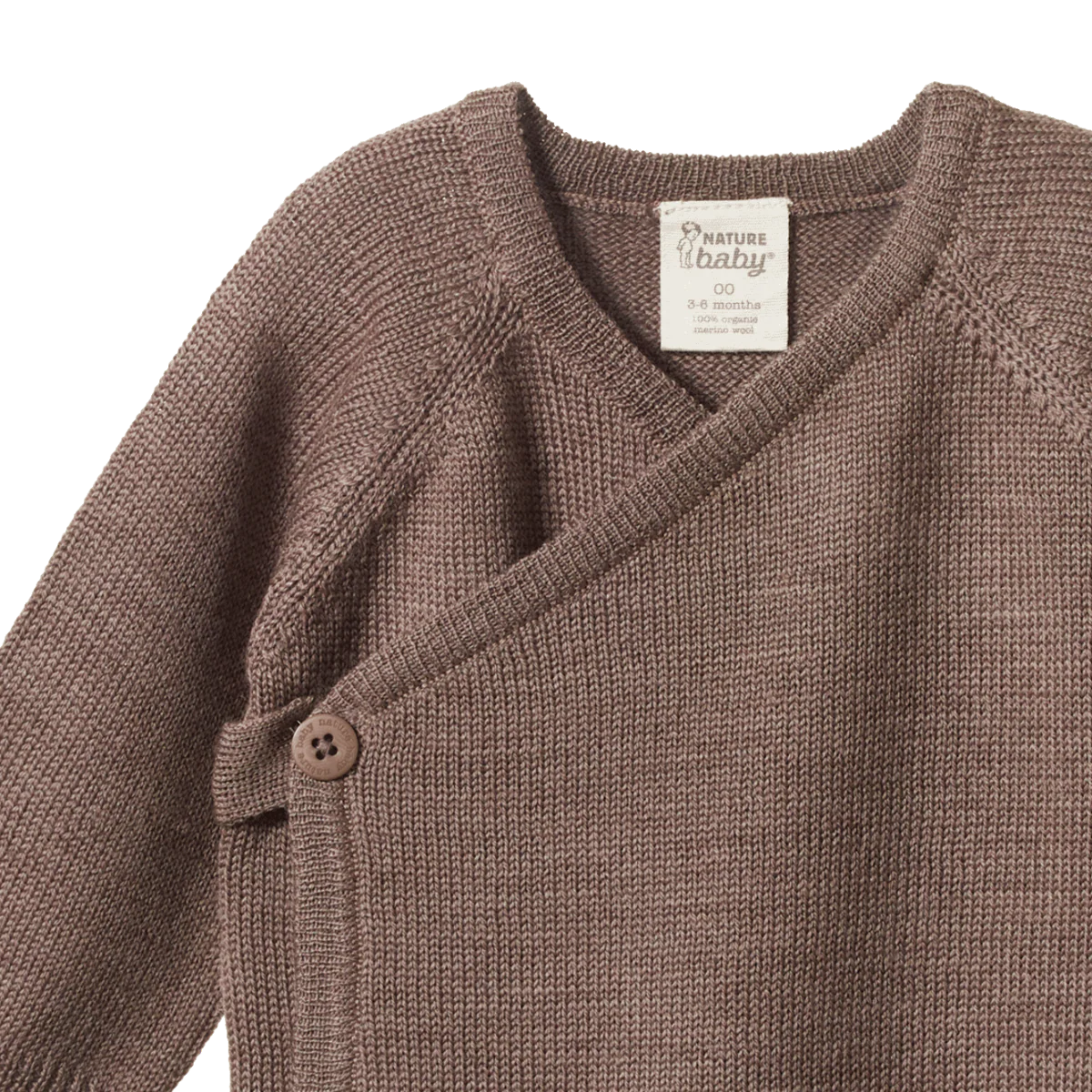Merino Wool Knit Kimono Jacket - Cub Marl - Image 2