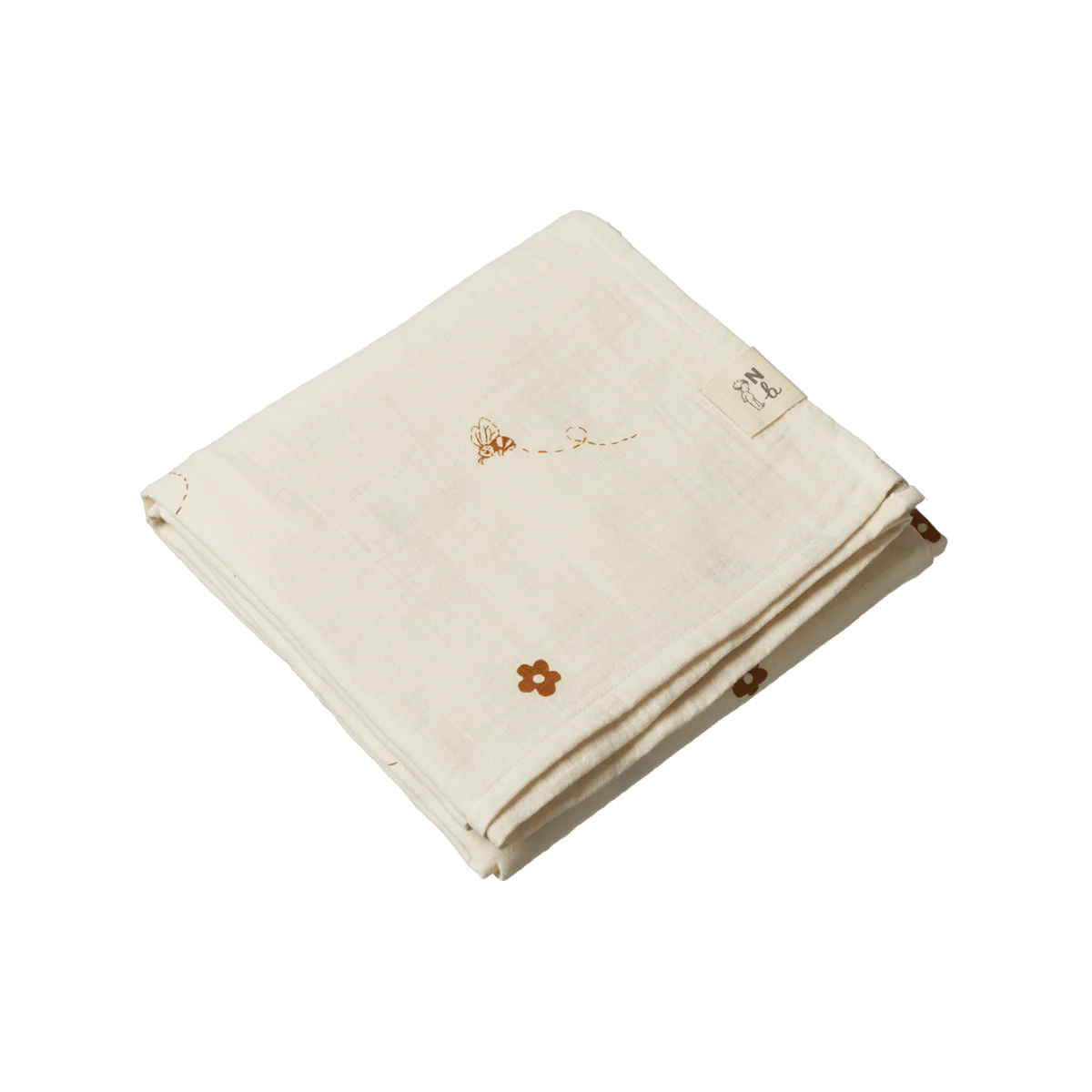 Muslin Wrap - Bumble Bee Print Muslin - Image 2