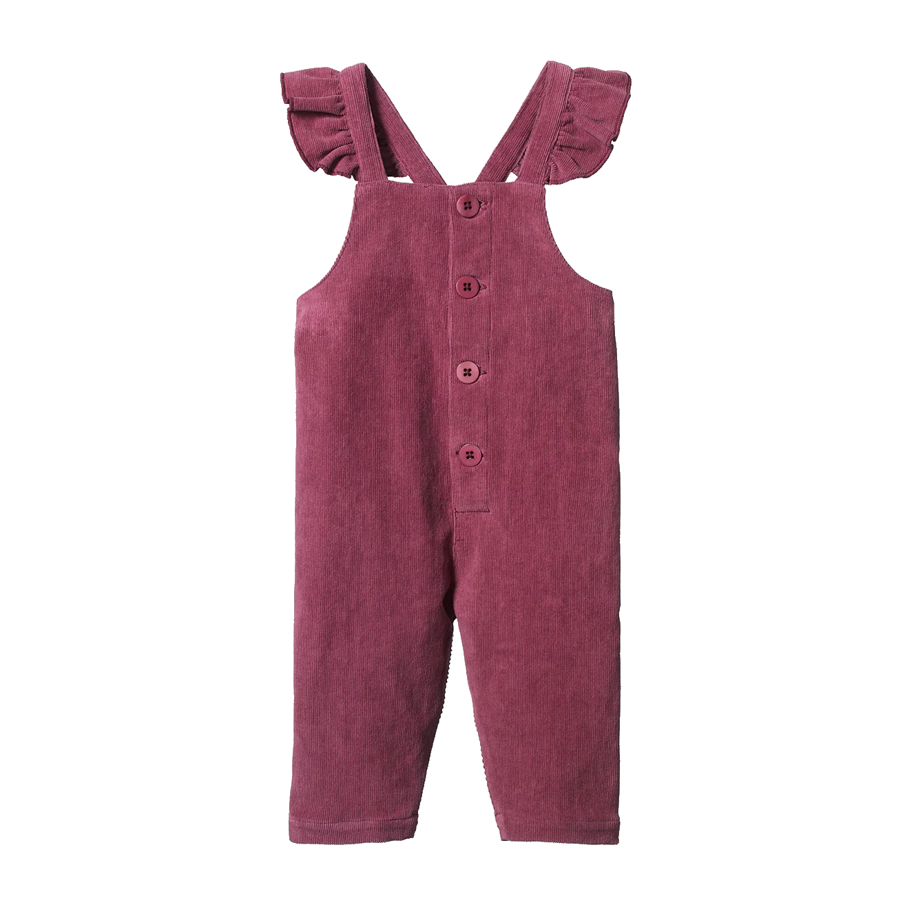 Orchard Overalls Cord - Rhubarb