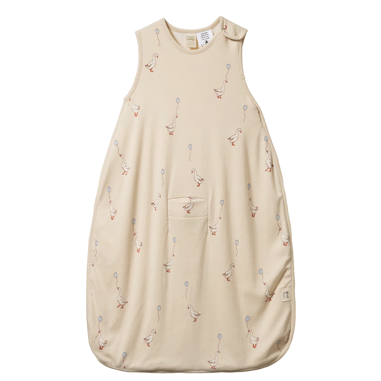 Organic Cotton & Merino Sleeping Bag - Goose Lullaby Print