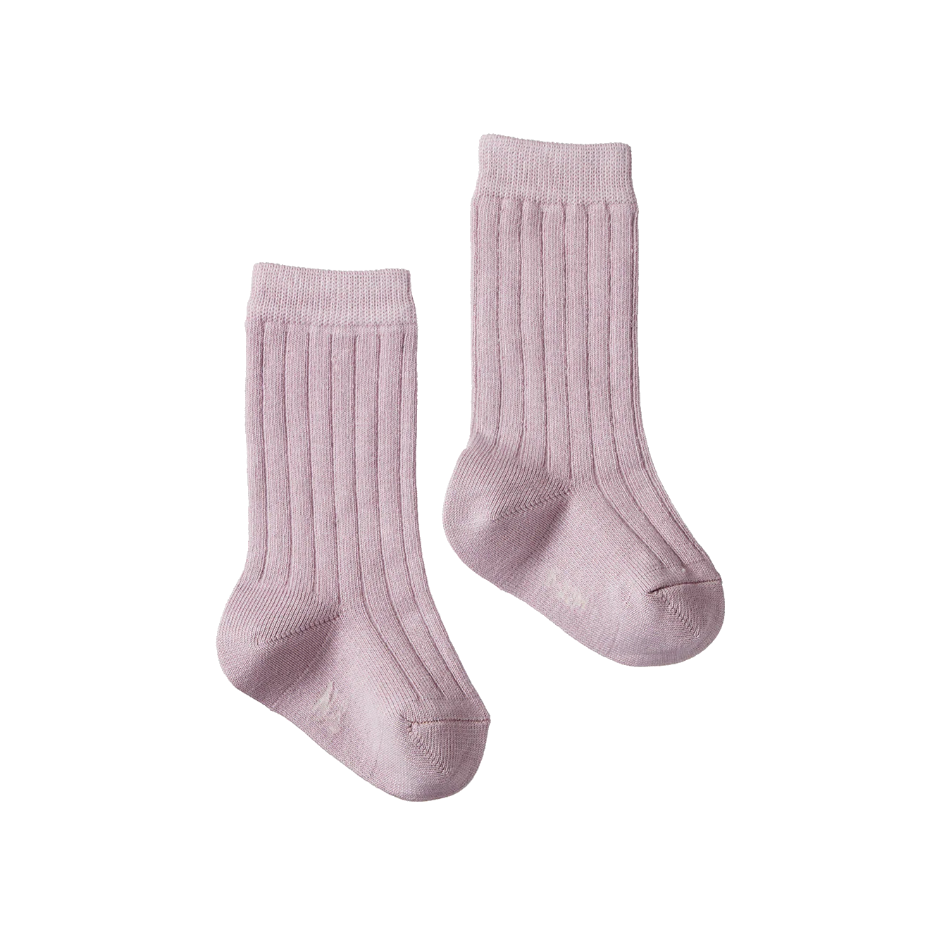 Organic Cotton Rib Socks - Lilac
