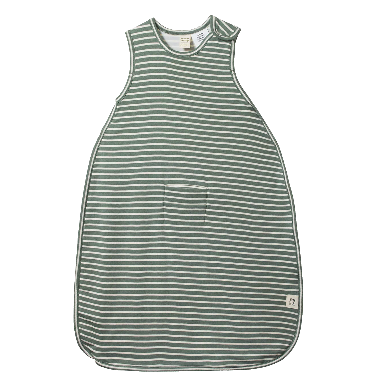Organic Cotton Sleeping Bag - Nettle Twin Stripe