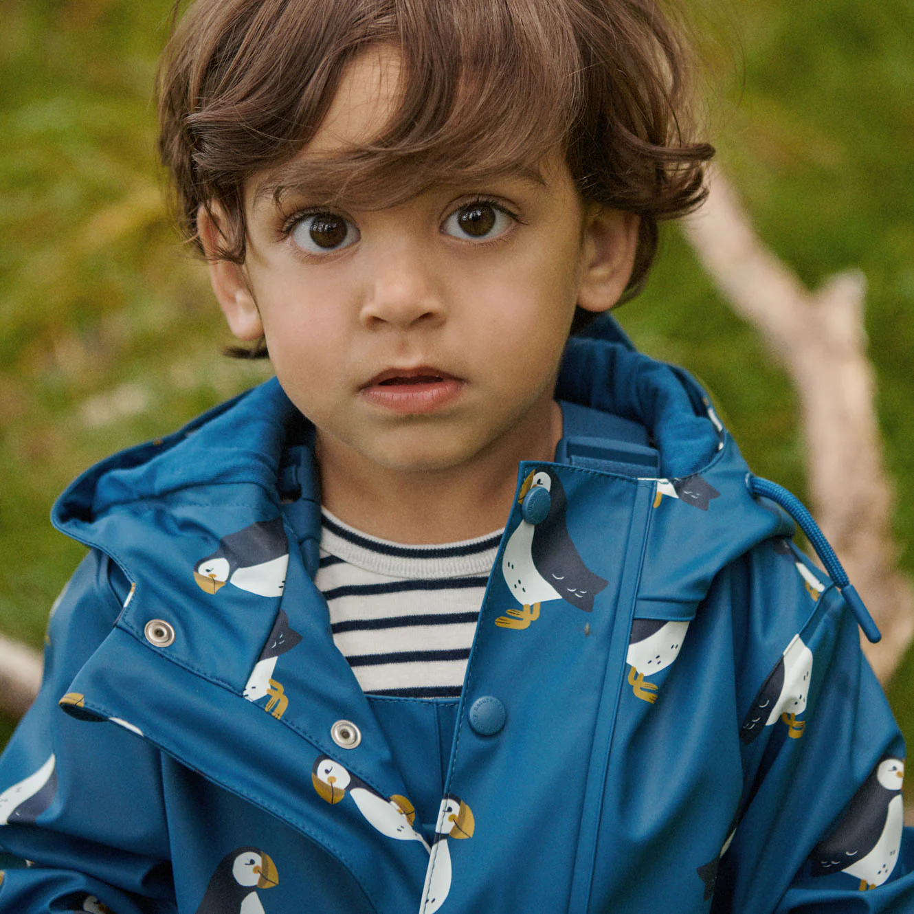 Raincoat - Puffin Teal Print - Image 3