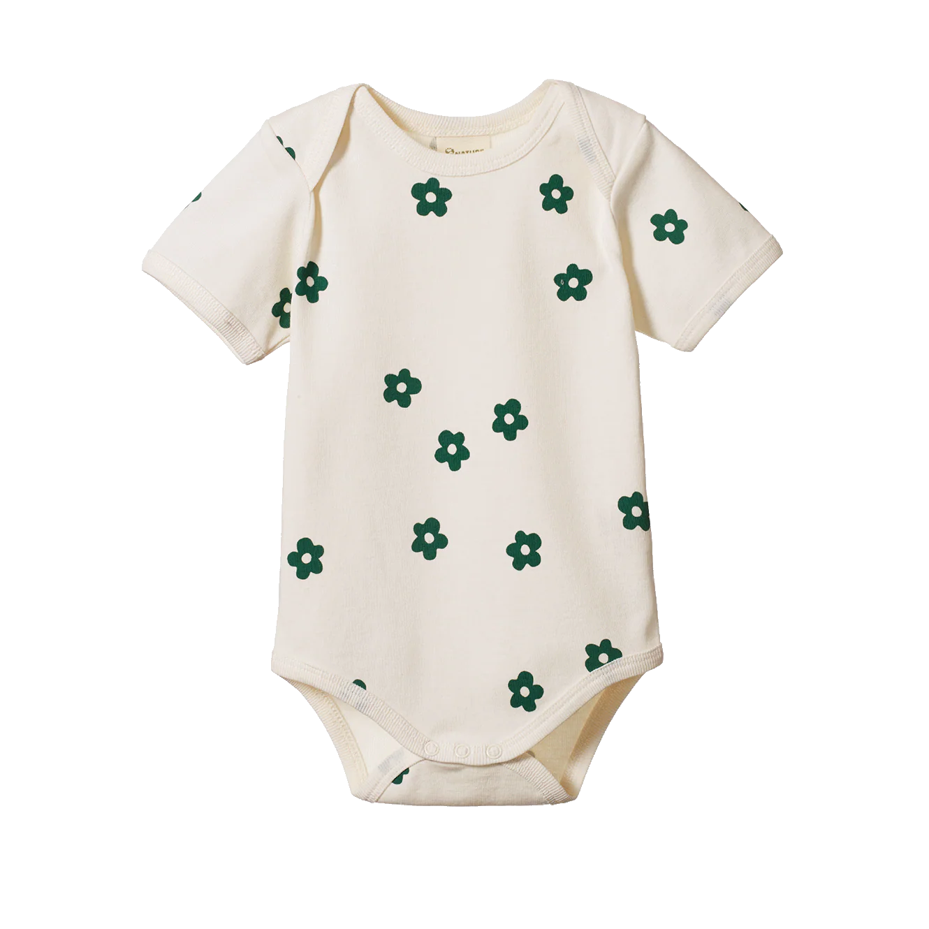 Short Sleeve Bodysuit - Flora Natural Print