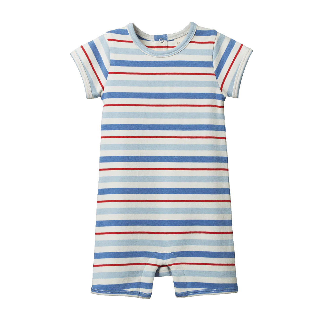 Short Sleeve Quincy Romper - Surf Stripe