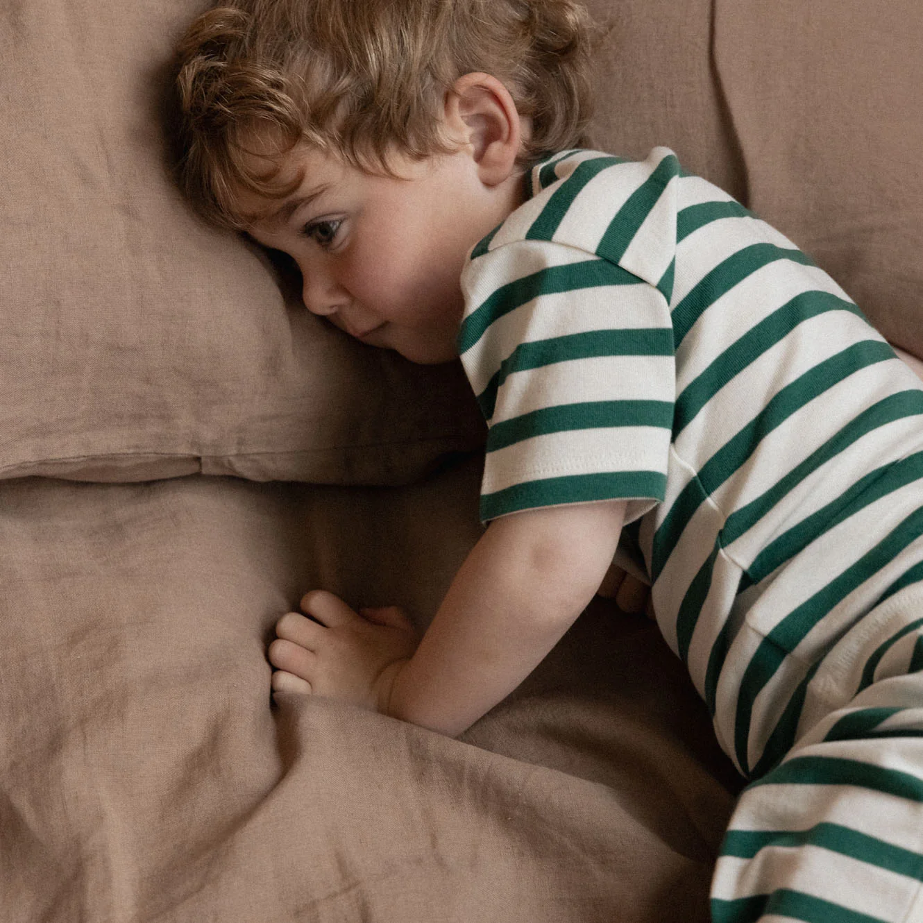 Shortie Pyjama Set - Peppermint Holiday Stripe - Image 2