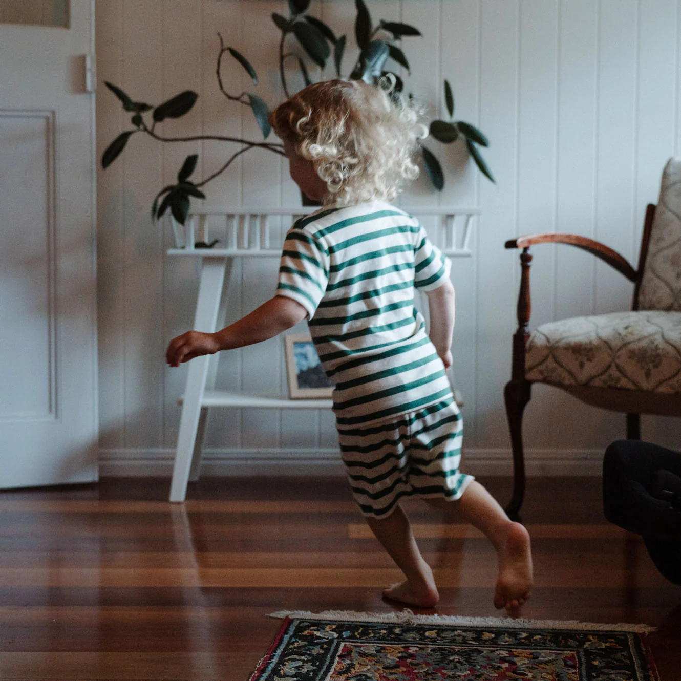 Shortie Pyjama Set - Peppermint Holiday Stripe - Image 7