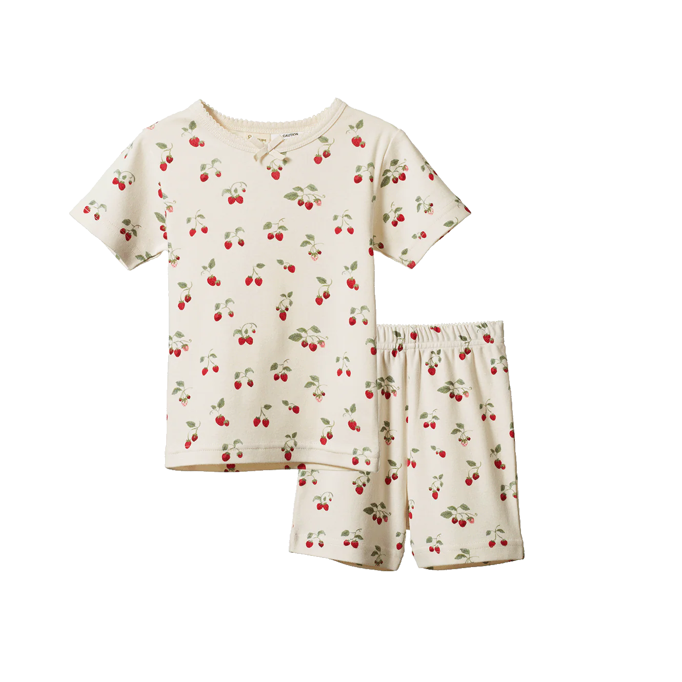 Shortie Pyjama Set - Strawberry Blush